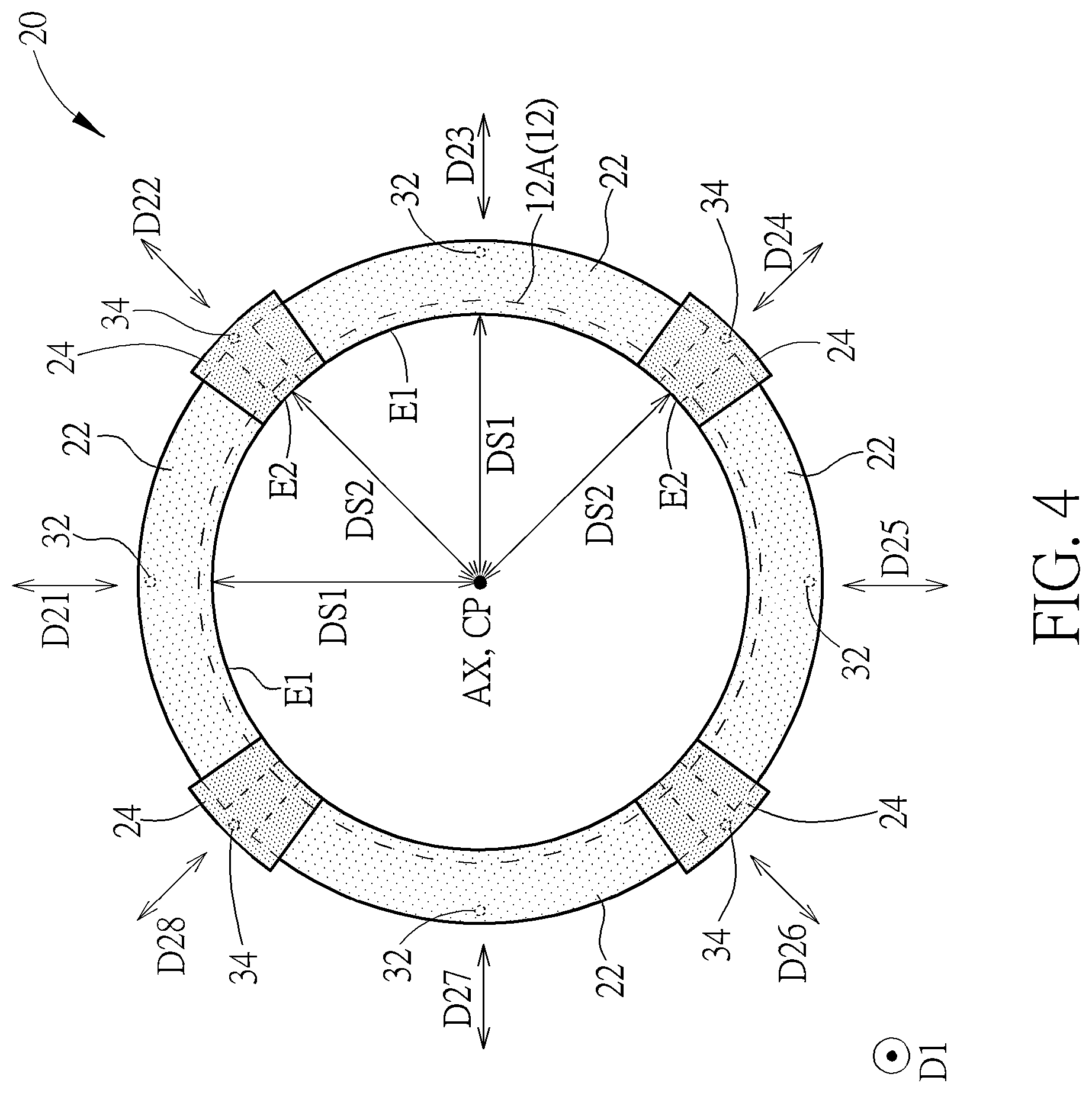 Patent US12312671 Figure 4 – Mask structure for deposition device, deposition device, and operation method thereof