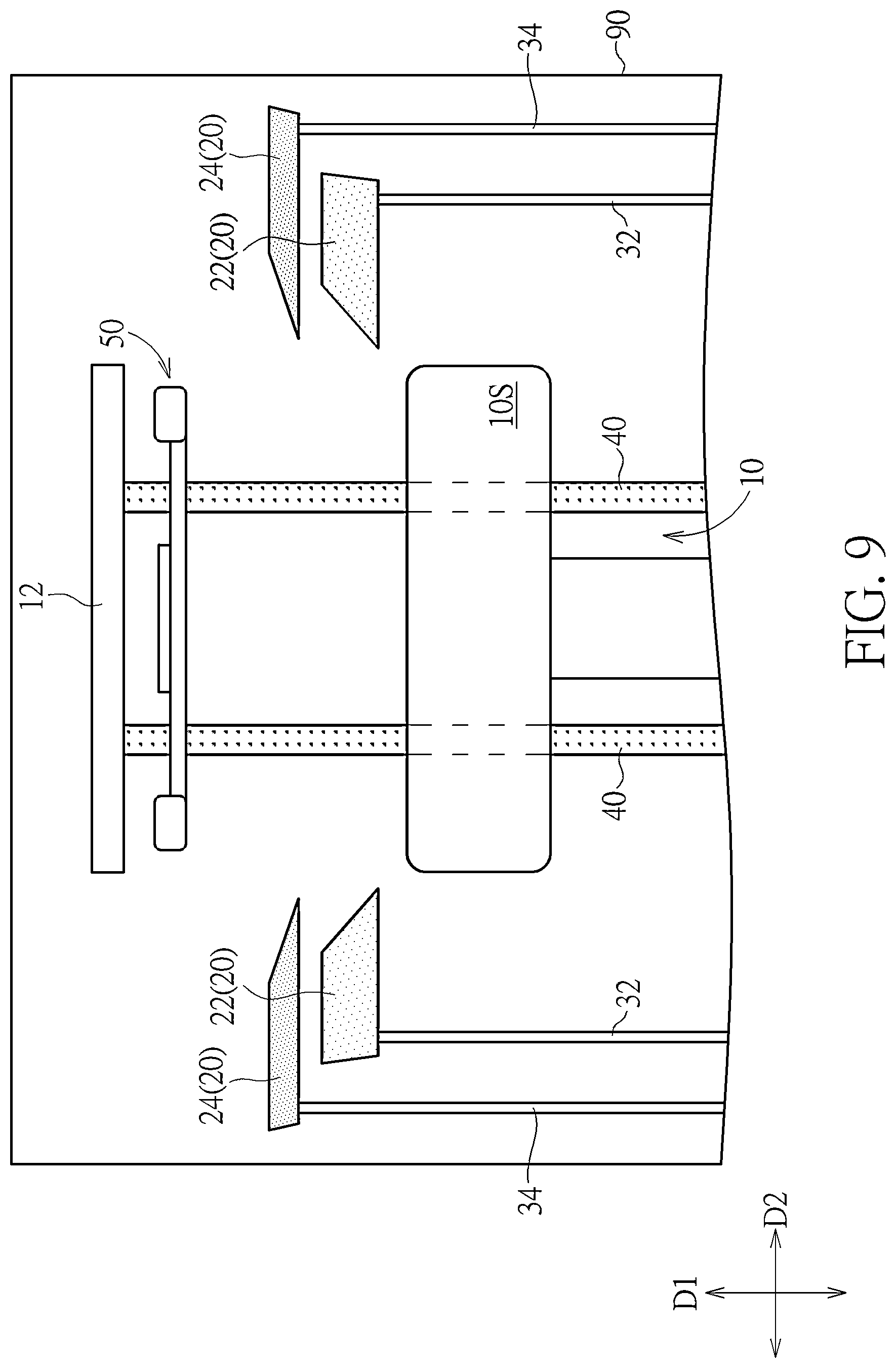 Patent US12312671 Figure 9 – Mask structure for deposition device, deposition device, and operation method thereof