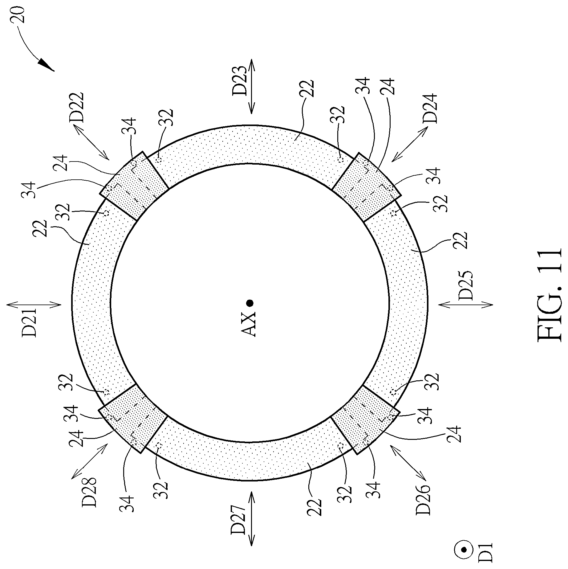 Patent US12312671 Figure 11 – Mask structure for deposition device, deposition device, and operation method thereof