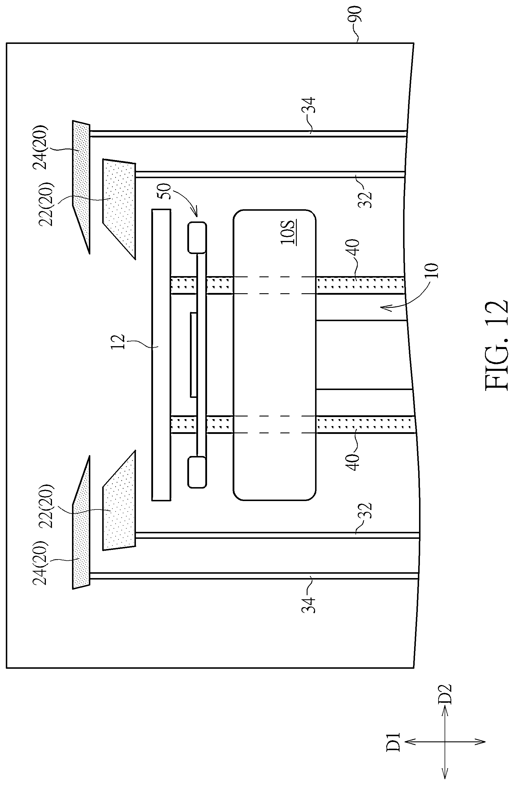 Patent US12312671 Figure 12 – Mask structure for deposition device, deposition device, and operation method thereof