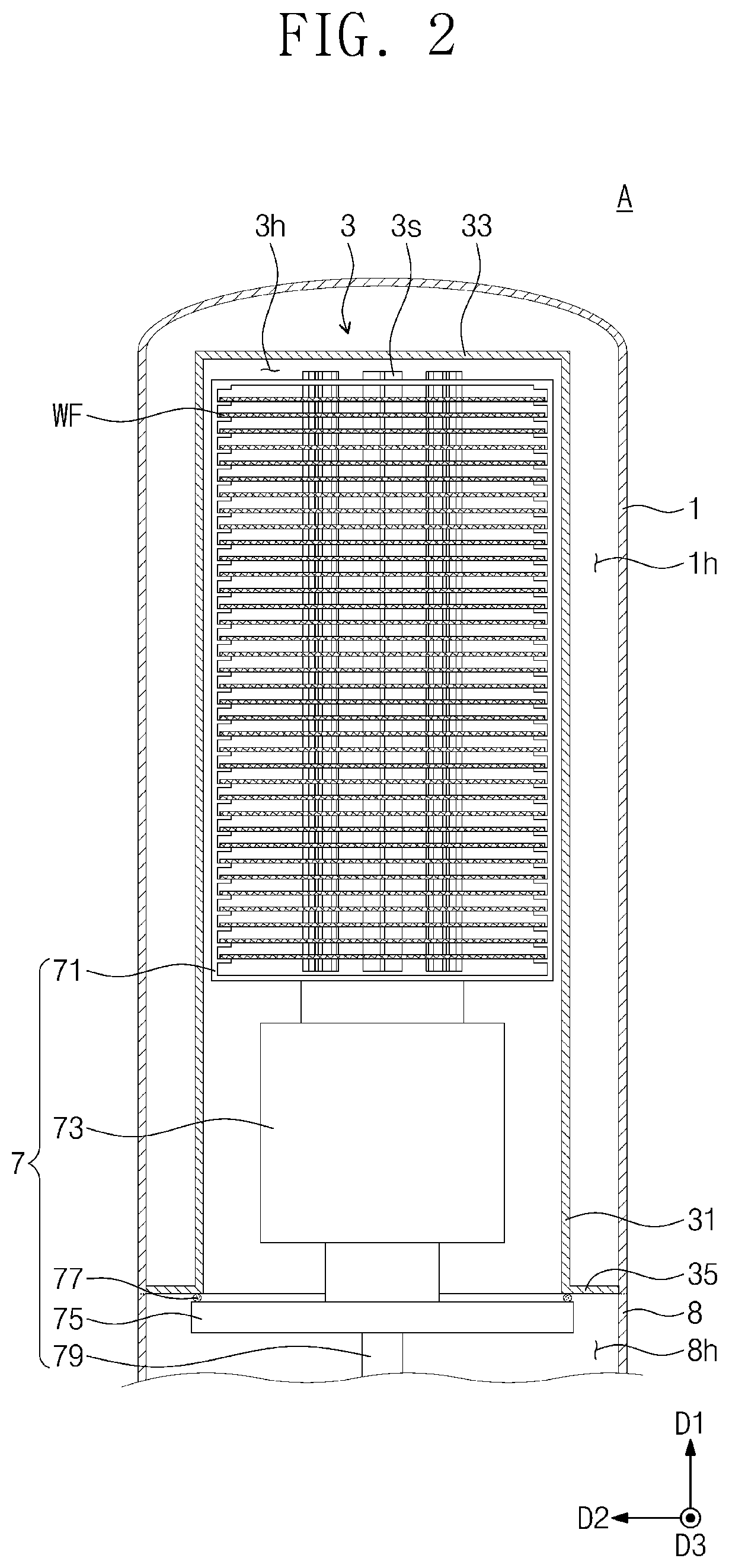 Patent US12312690 Figure 2 – Semiconductor processing apparatus and semiconductor processing method using the same