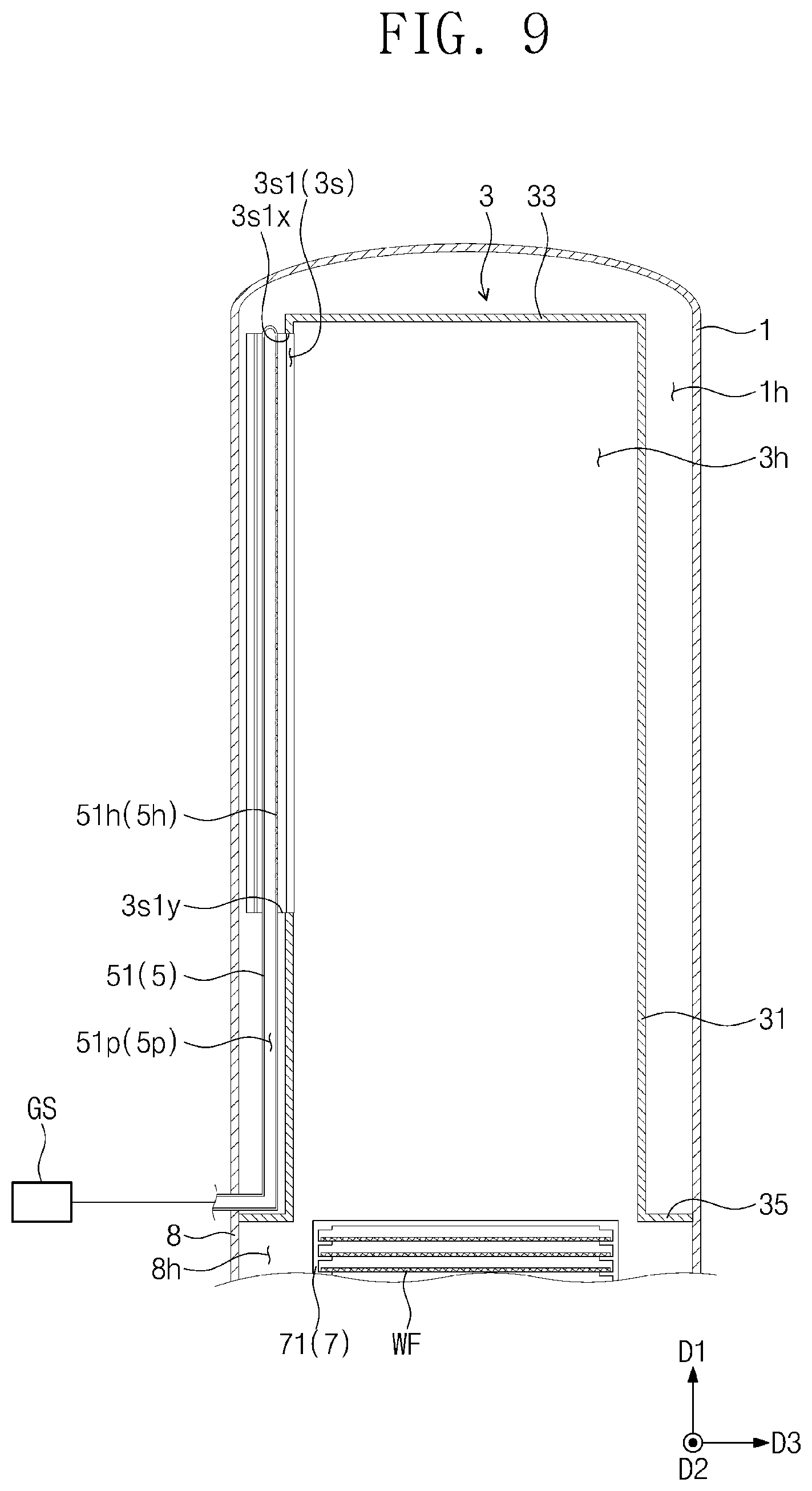 Patent US12312690 Figure 9 – Semiconductor processing apparatus and semiconductor processing method using the same