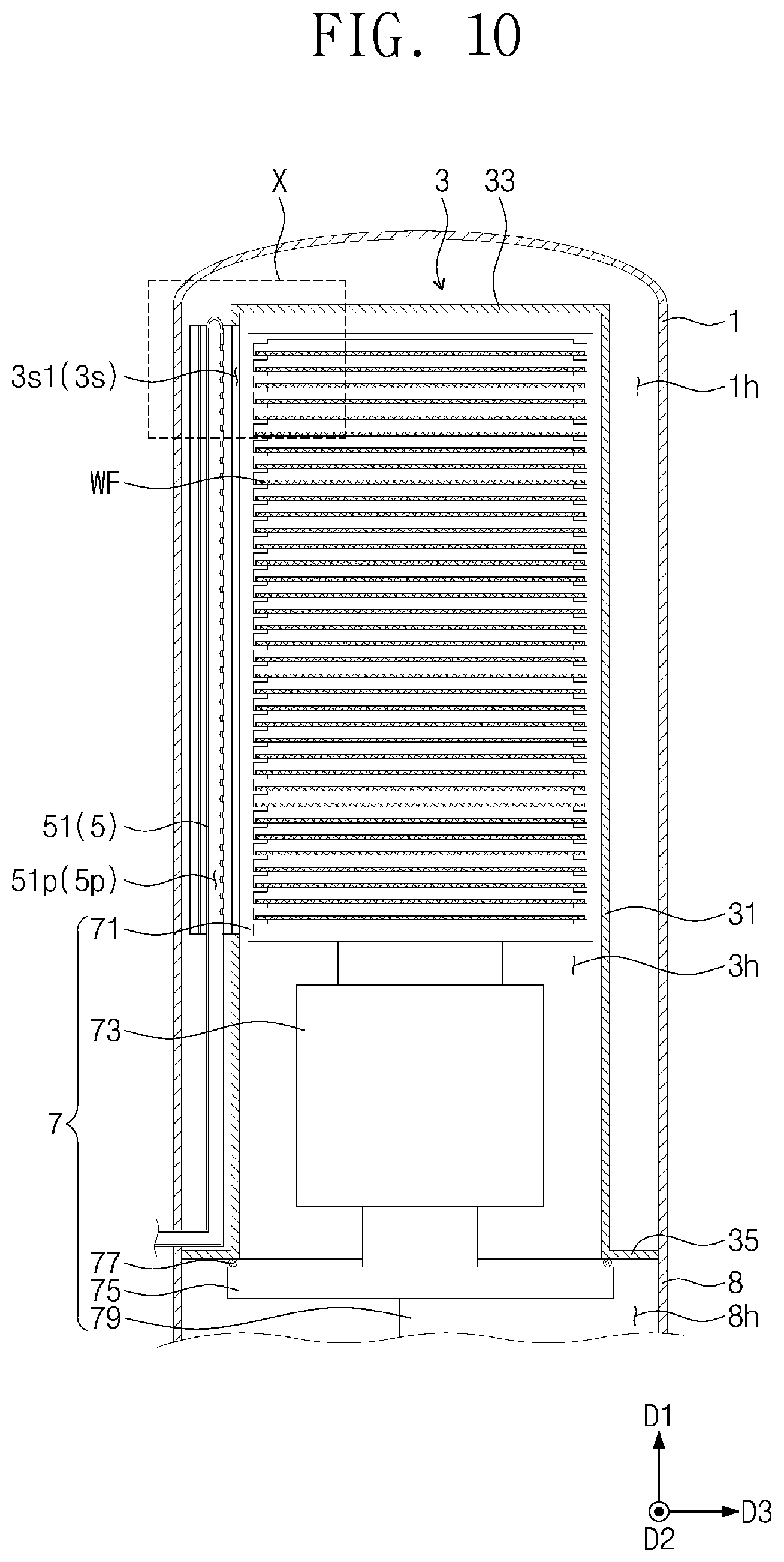 Patent US12312690 Figure 10 – Semiconductor processing apparatus and semiconductor processing method using the same