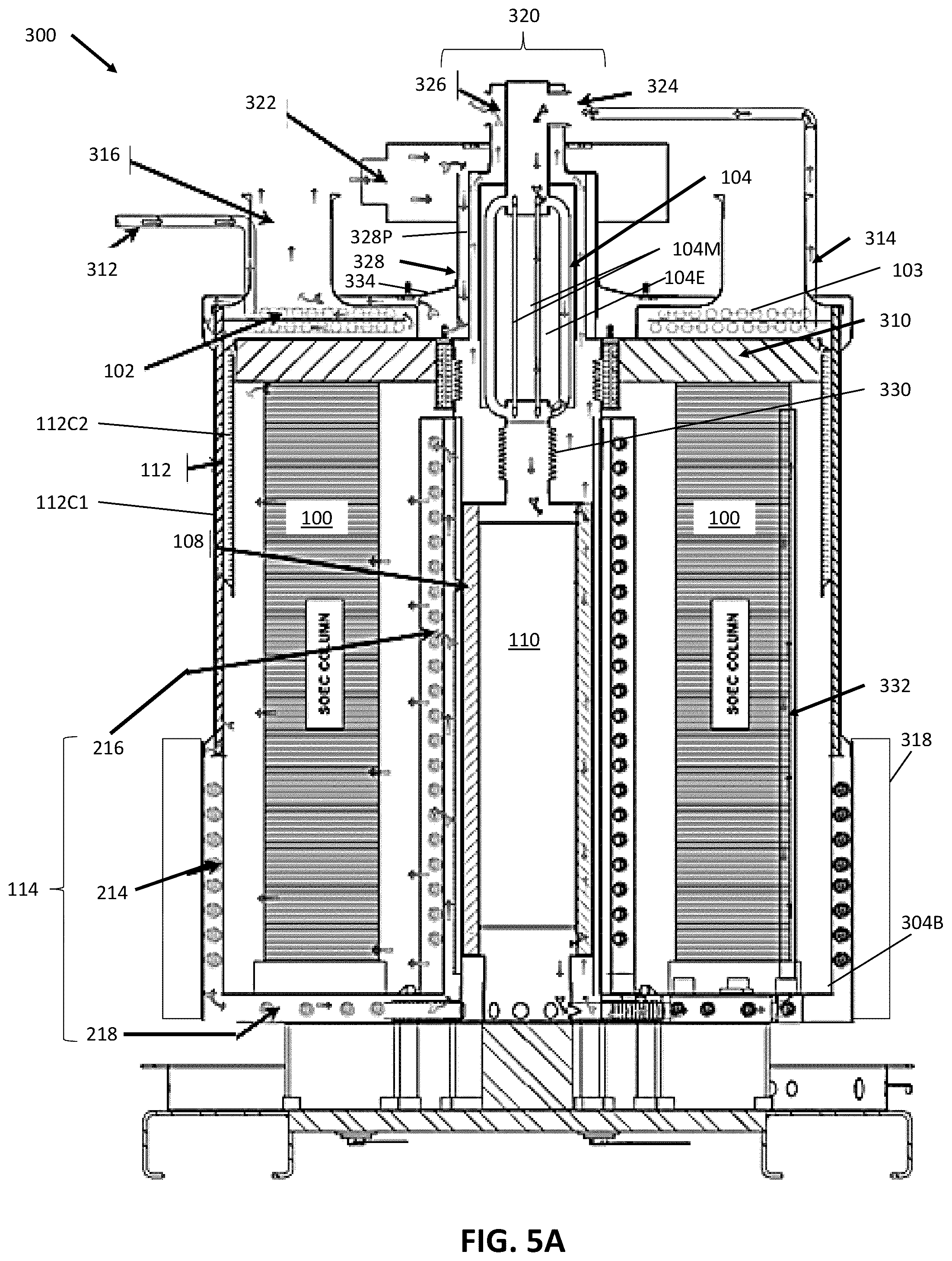 Patent US12312697 Figure 6 – Electrolyzer system with steam generation and method of operating same
