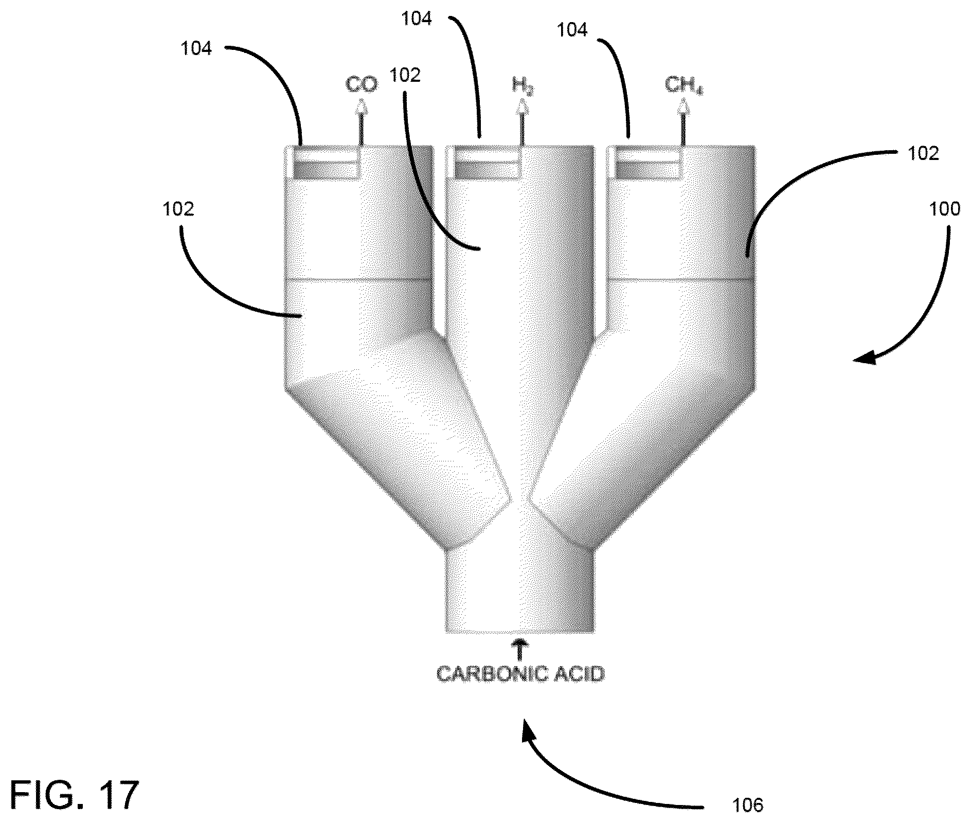 Patent US12312700 Figure 17 – Wet-based catalytic system for CO2 capture, sequestration, and transportation