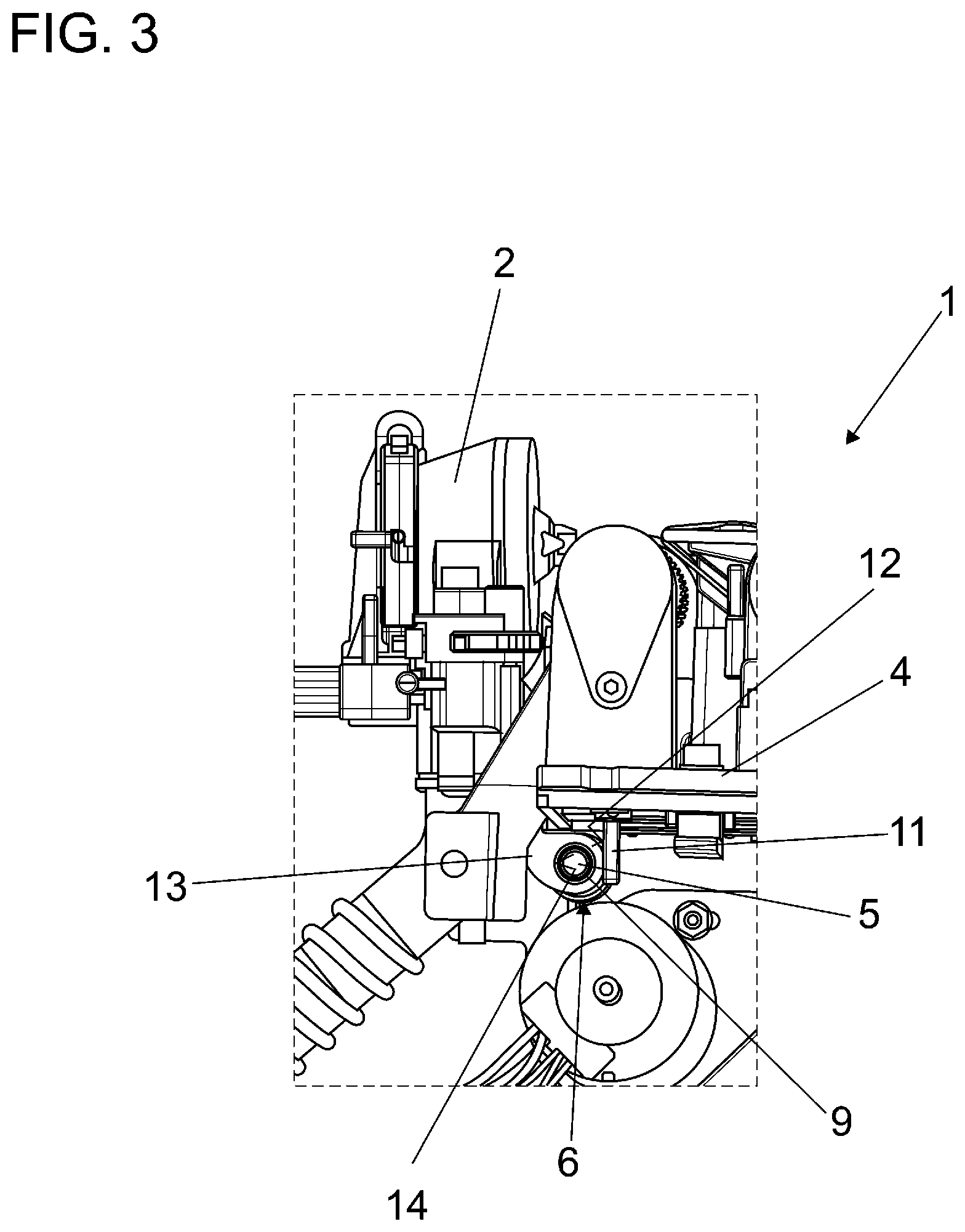 Patent US12312712 Figure 3 – Air jet spinning machine and drafting system unit for a spinning unit of an air jet spinning machine
