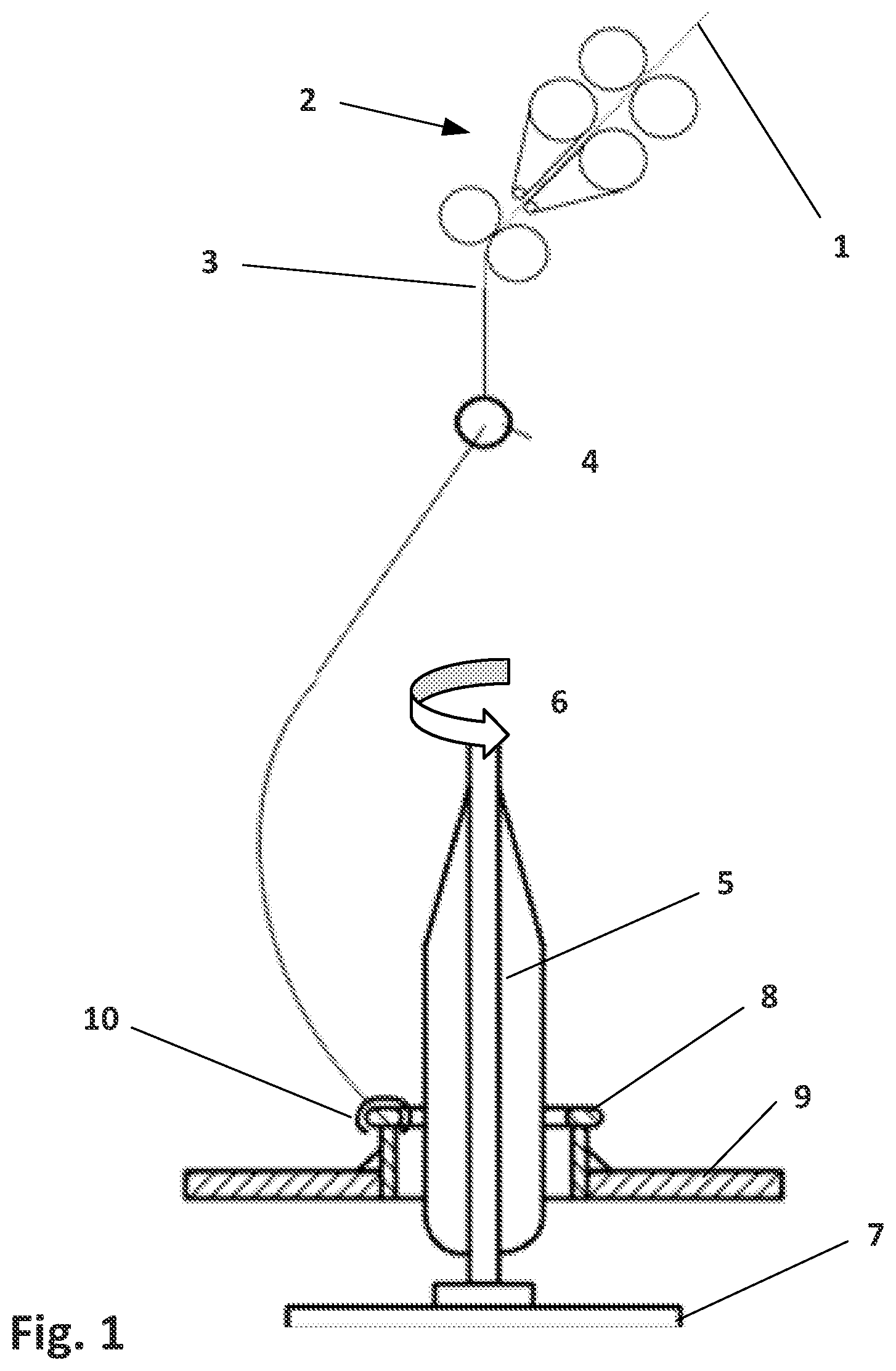 Patent US12312713 Figure 1 – Ring for a ring-spinning or ring-twisting machine