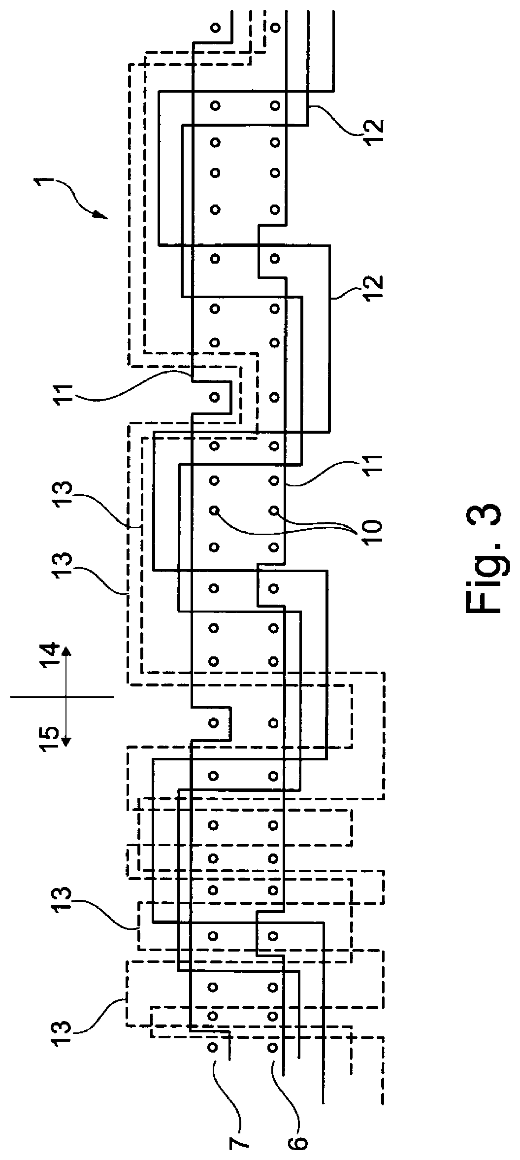 Patent US12312715 Figure 3 – Belt strap for a safety belt device of a motor vehicle