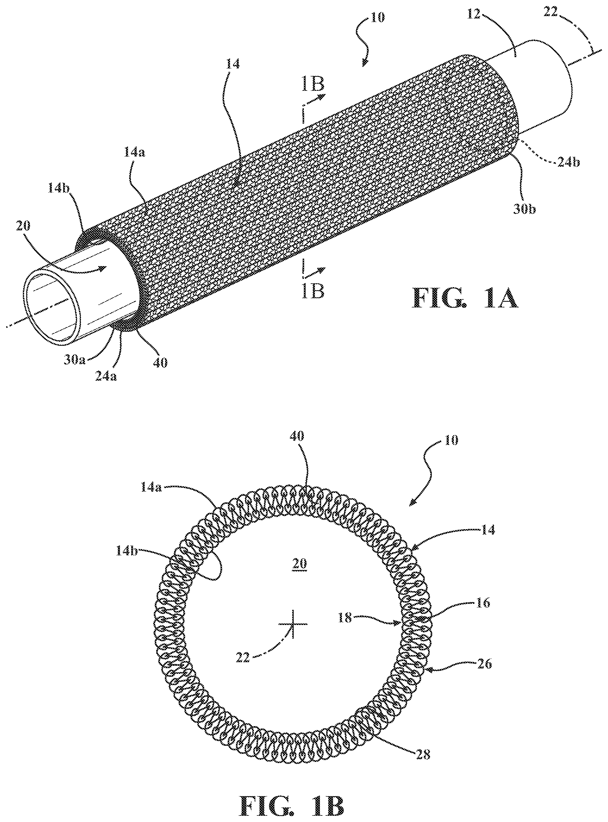 Patent US12312717 — Tubular protective sleeve having a knitted dual layer wall and method of construction thereof — Figure 1