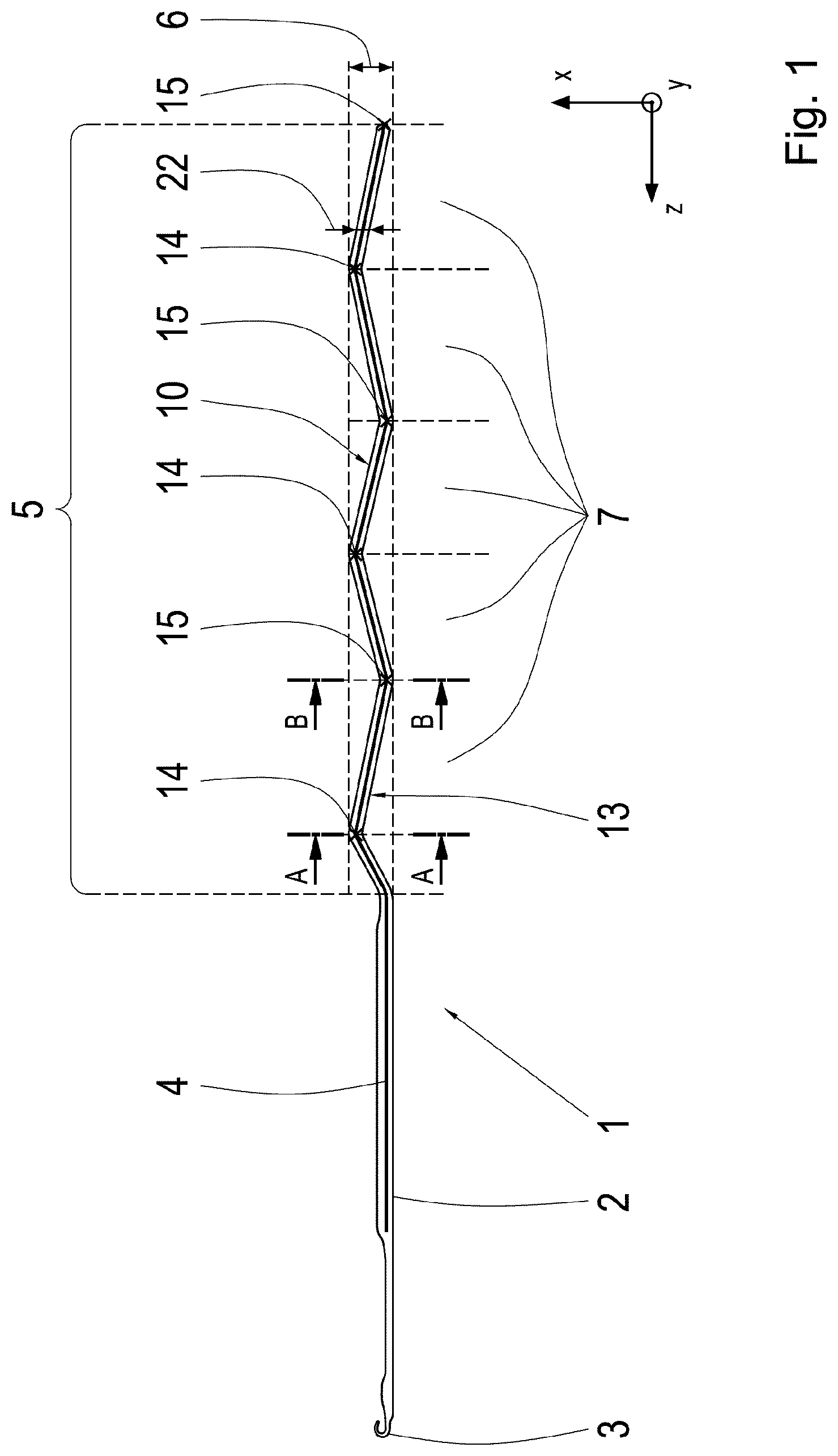 Patent US12312719 Figure 1 – Knitting tool