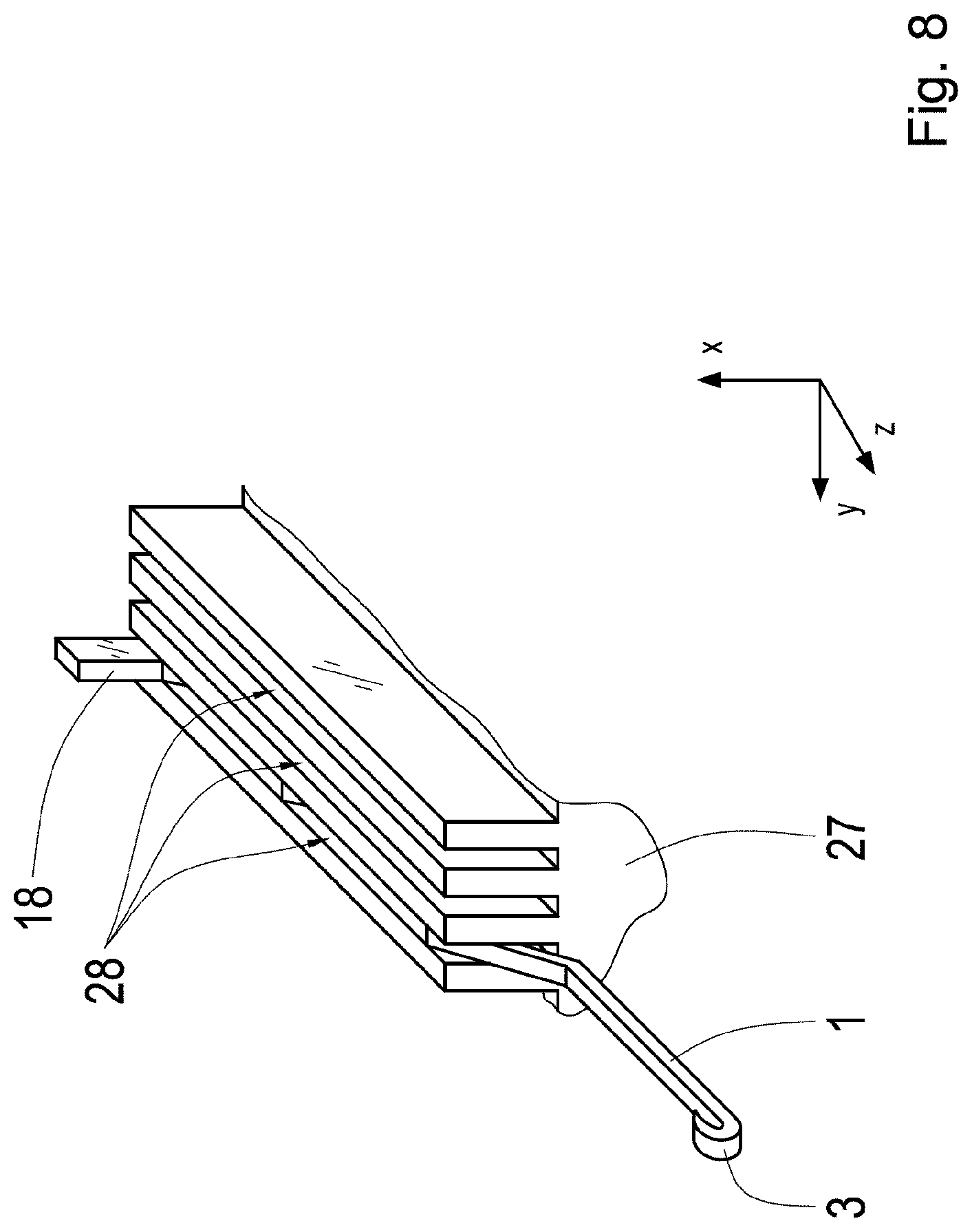 Patent US12312719 Figure 8 – Knitting tool