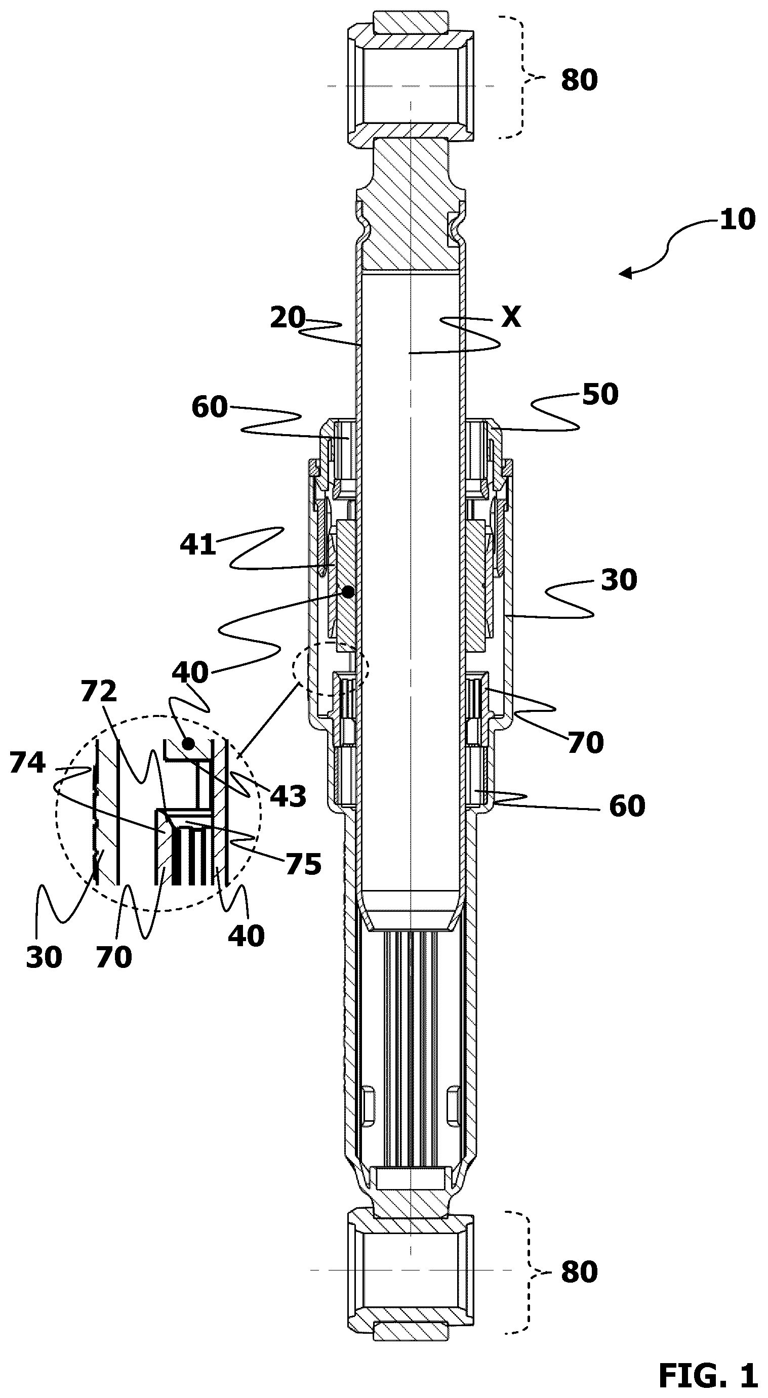 Patent US12312728 Figure 1 – Friction damper for dampening out vibrations generated by a laundry treating machine