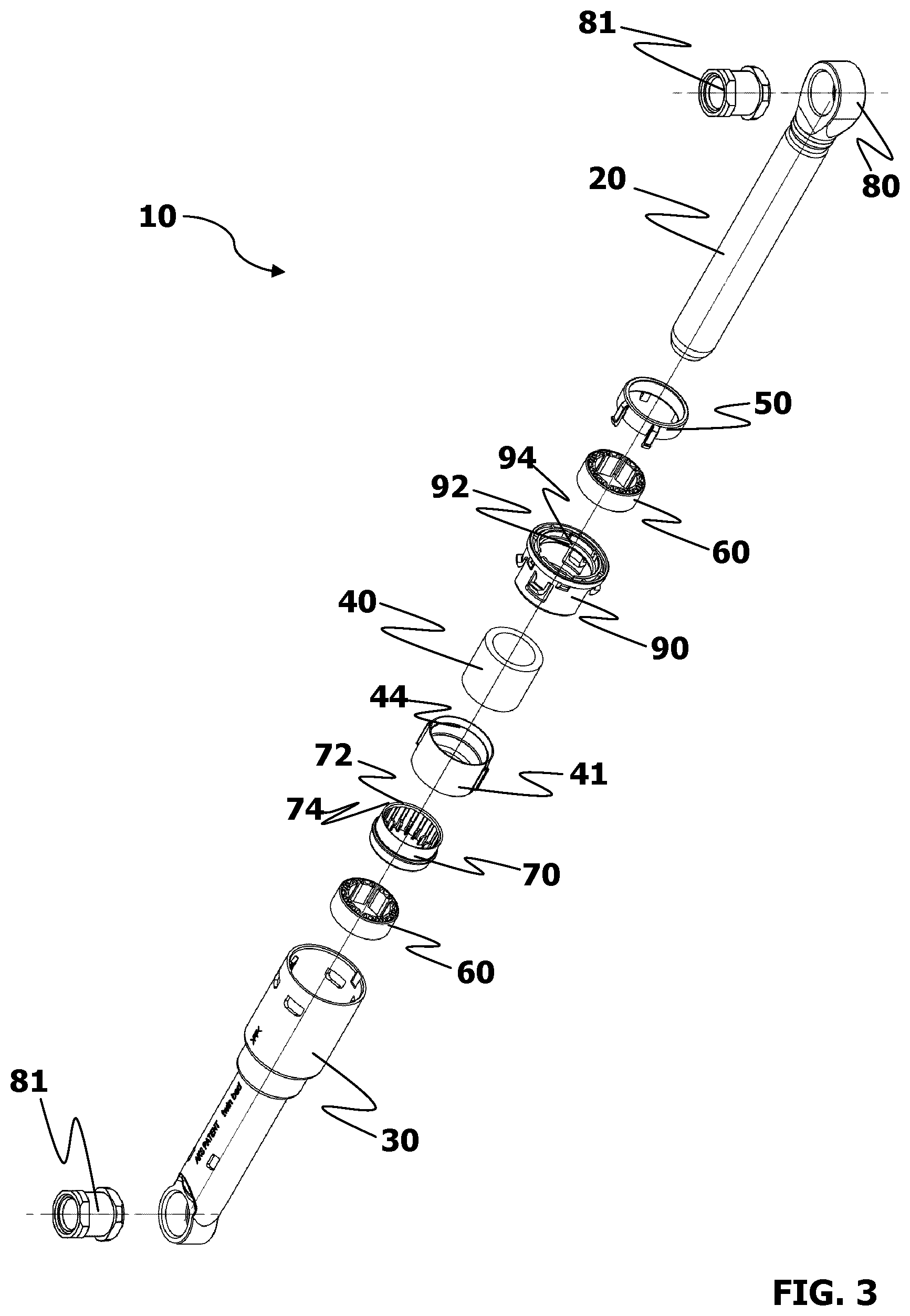 Patent US12312728 Figure 3 – Friction damper for dampening out vibrations generated by a laundry treating machine