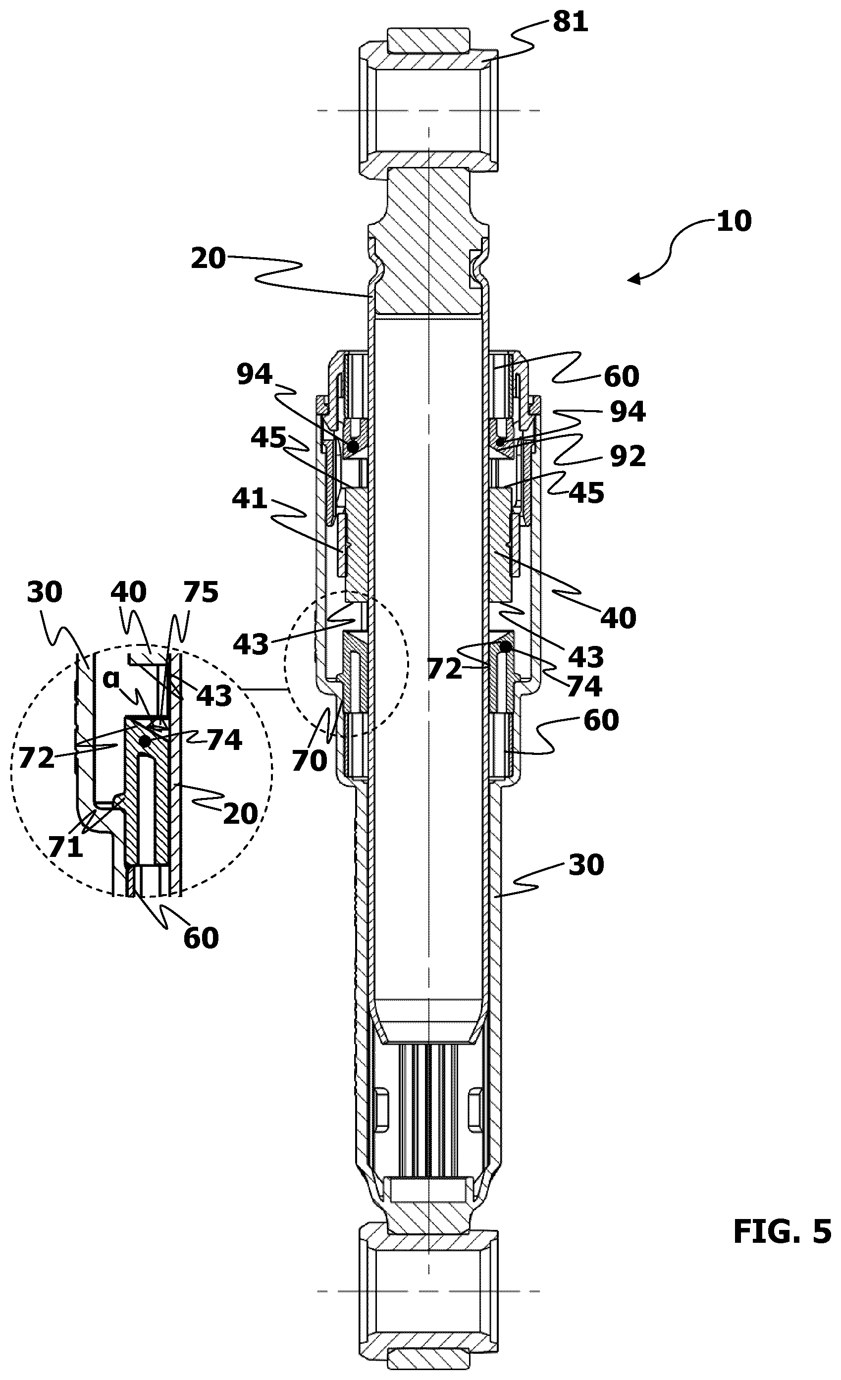 Patent US12312728 Figure 5 – Friction damper for dampening out vibrations generated by a laundry treating machine
