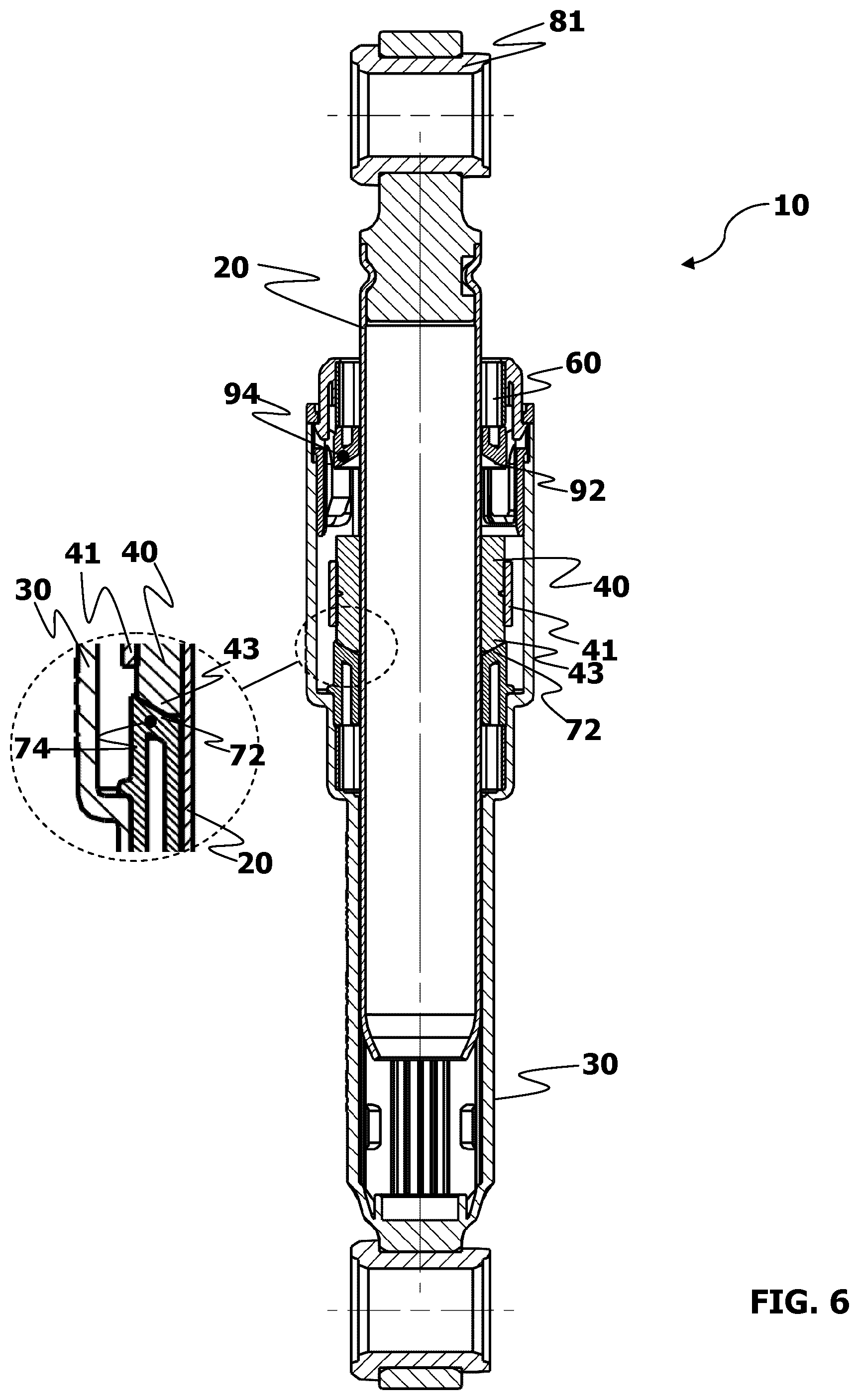 Patent US12312728 Figure 6 – Friction damper for dampening out vibrations generated by a laundry treating machine