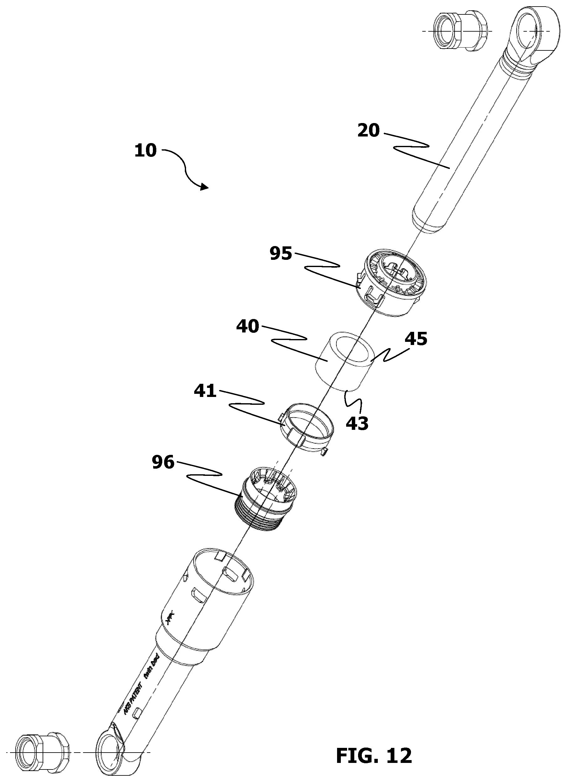 Patent US12312728 Figure 11 – Friction damper for dampening out vibrations generated by a laundry treating machine