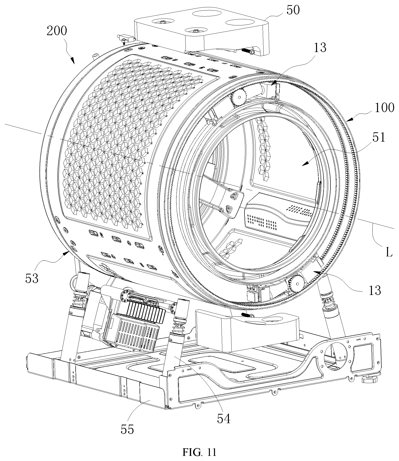 Patent US12312729 Figure 8 – Balance assembly and household appliance