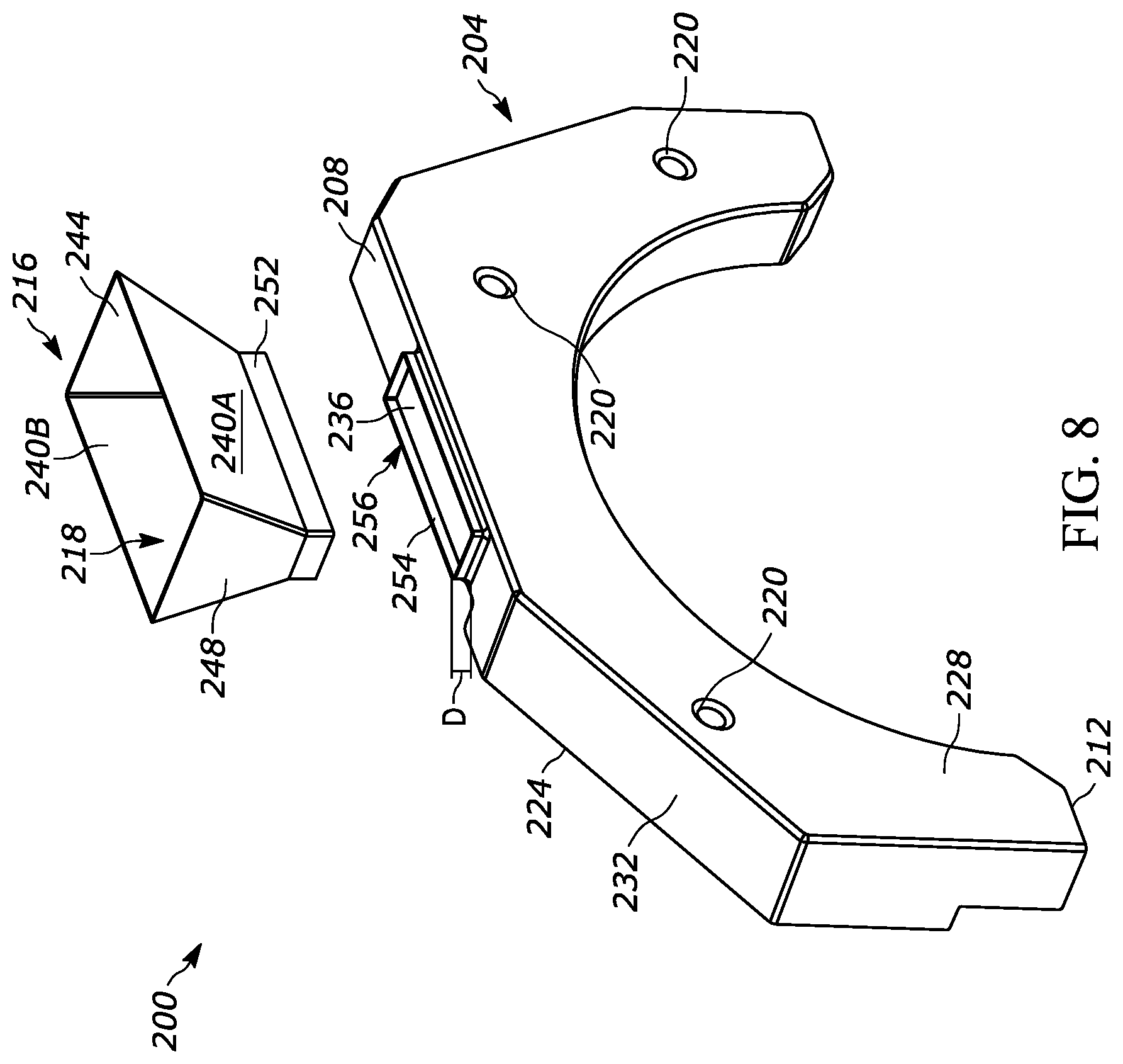 Patent US12312730 Figure 8 – Counterweight assembly and method of manufacturing the same
