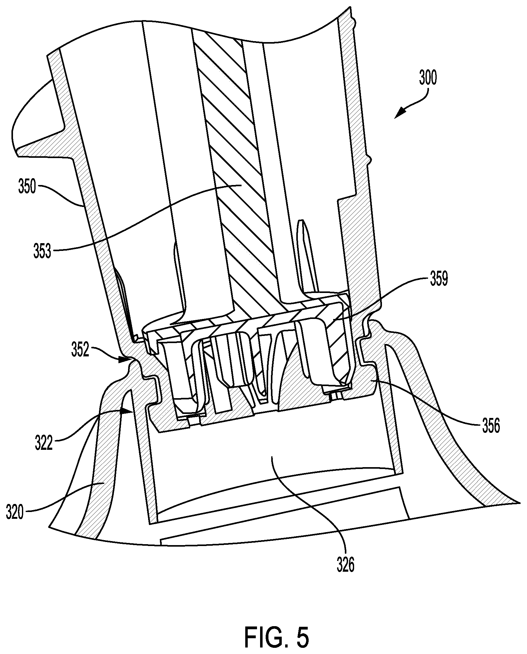 Patent US12312731 Figure 5 – Removable agitator with fabric softener dispenser