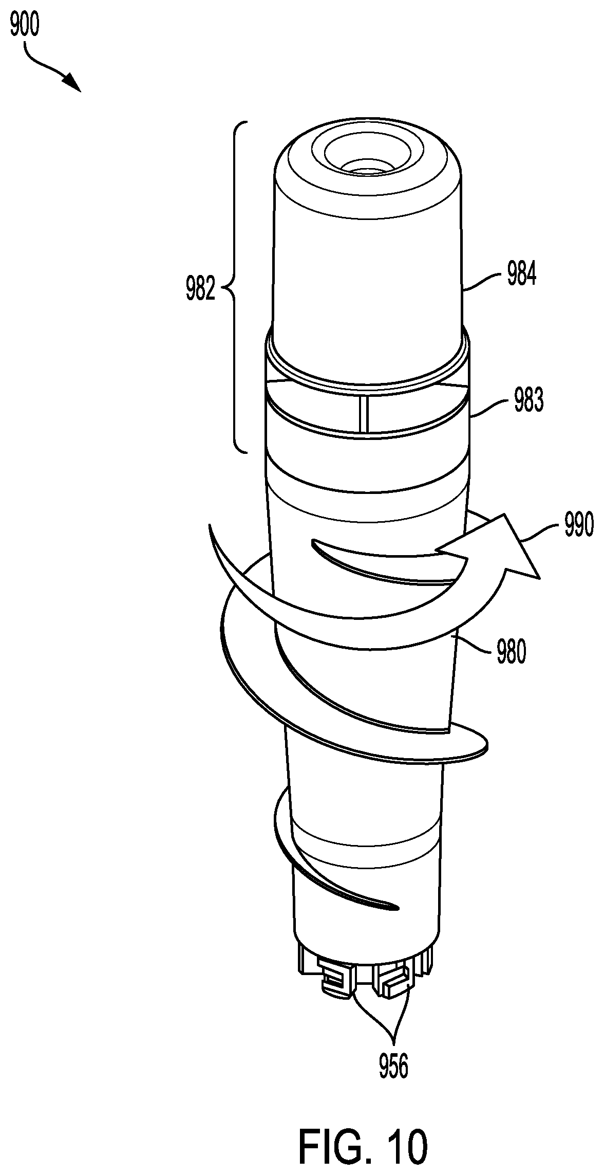 Patent US12312731 Figure 10 – Removable agitator with fabric softener dispenser