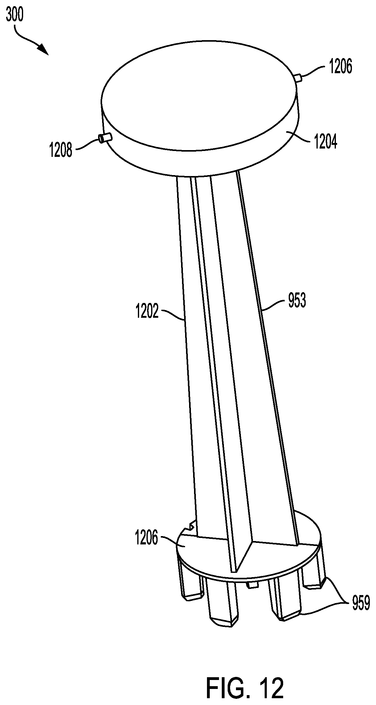 Patent US12312731 Figure 12 – Removable agitator with fabric softener dispenser