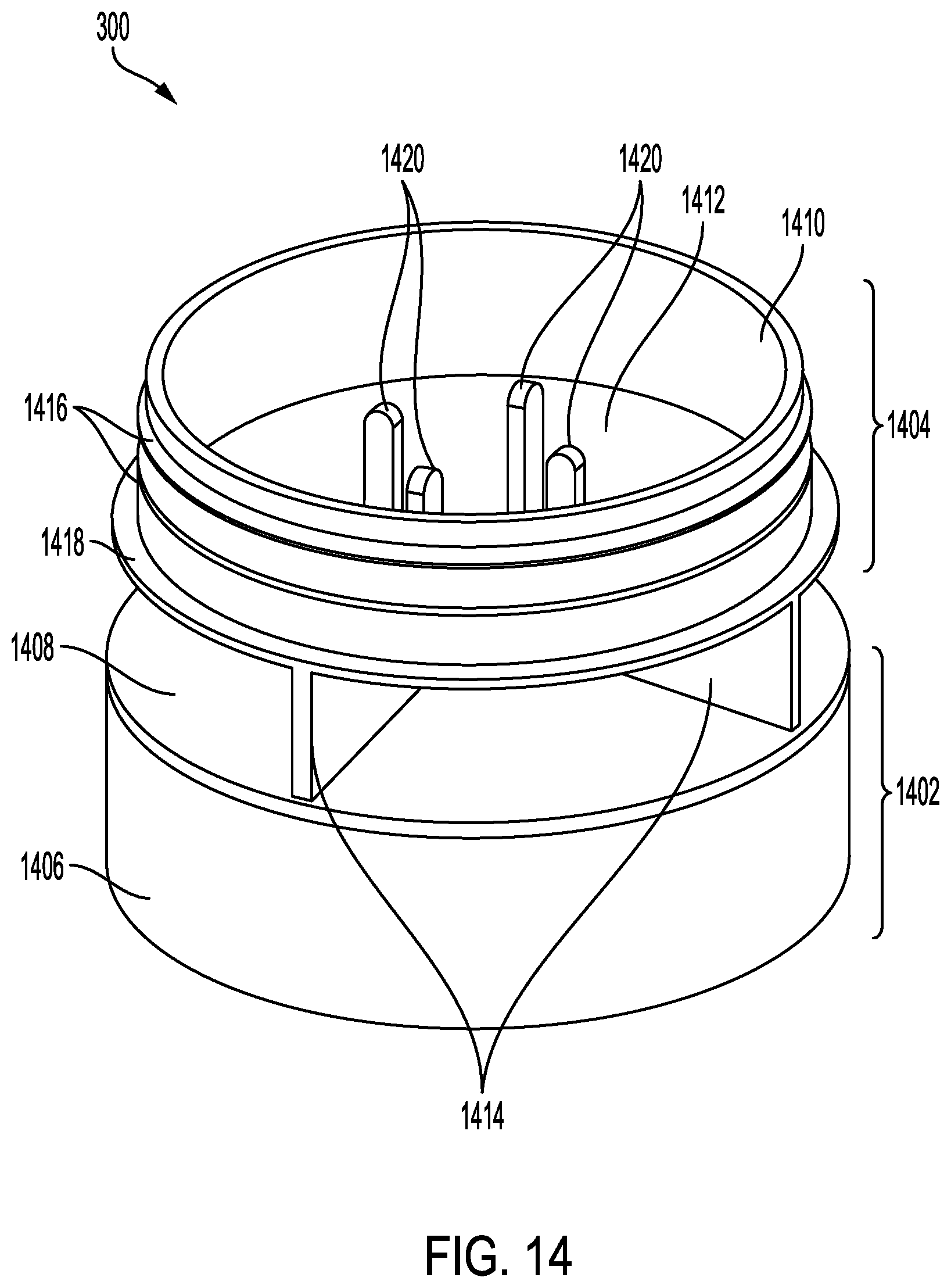 Patent US12312731 Figure 14 – Removable agitator with fabric softener dispenser