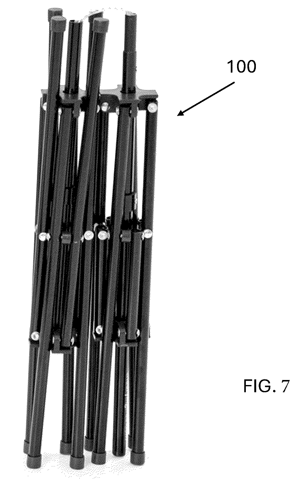 Patent US12312733 Figure 5 – Collapsible stand assembly for drying and storage
