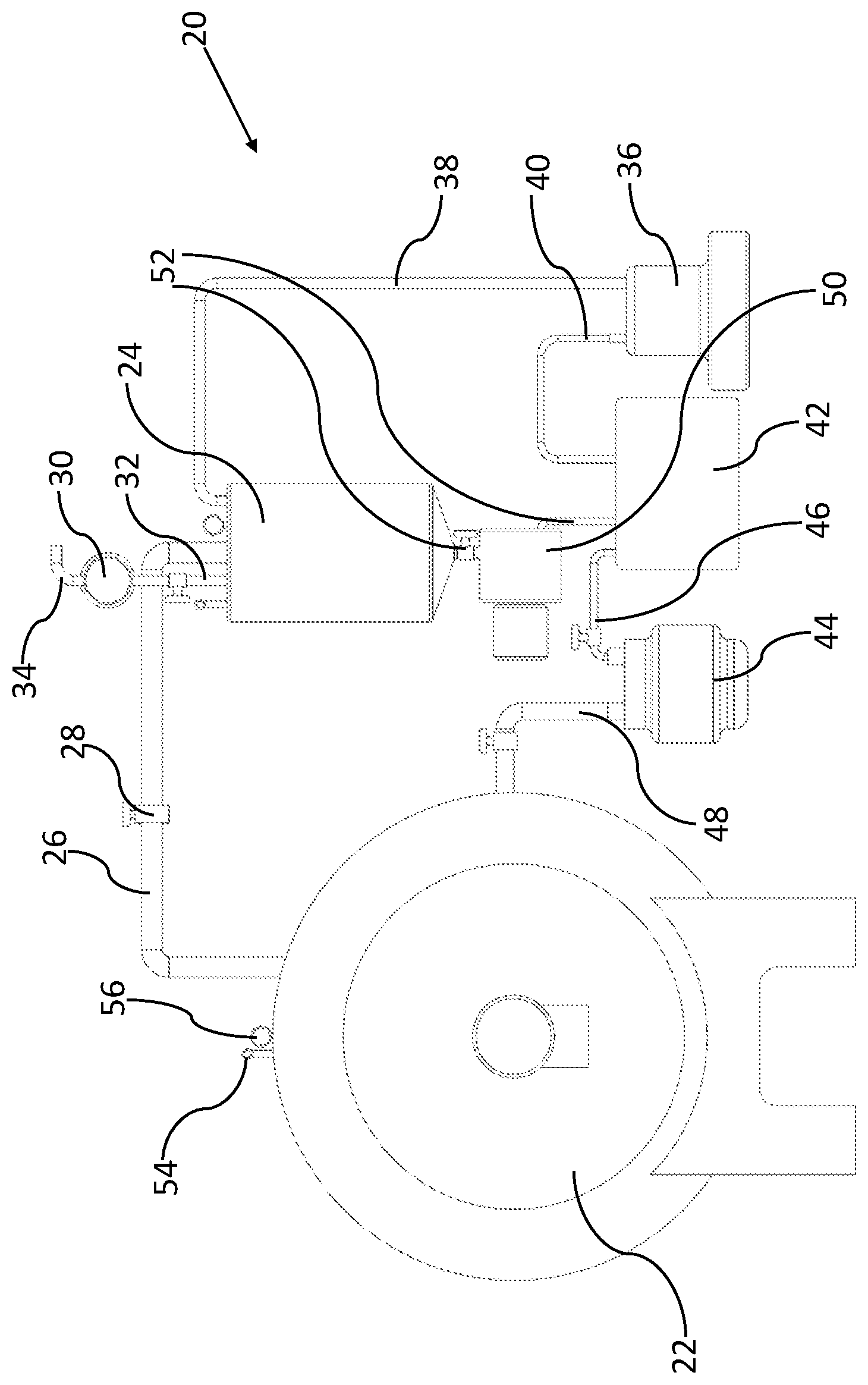 Patent US12312734 — Dryer for drying dry materials, especially textiles — Figure 1