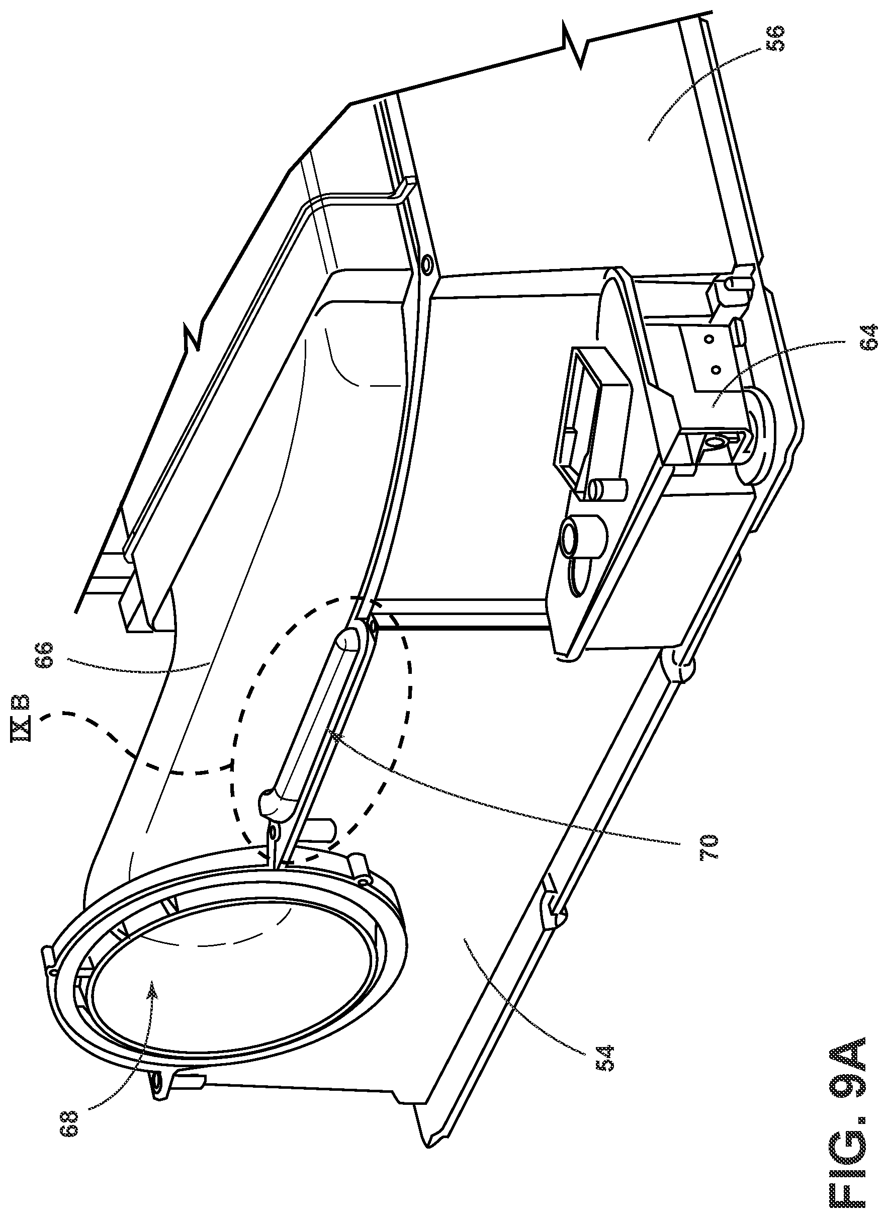 Patent US12312736 Figure 9 – Drain system for a laundry appliance