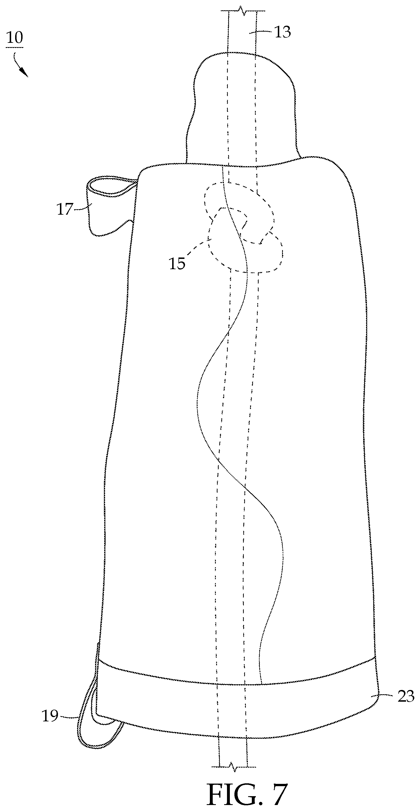 Patent US12312743 Figure 7 – Knot protector