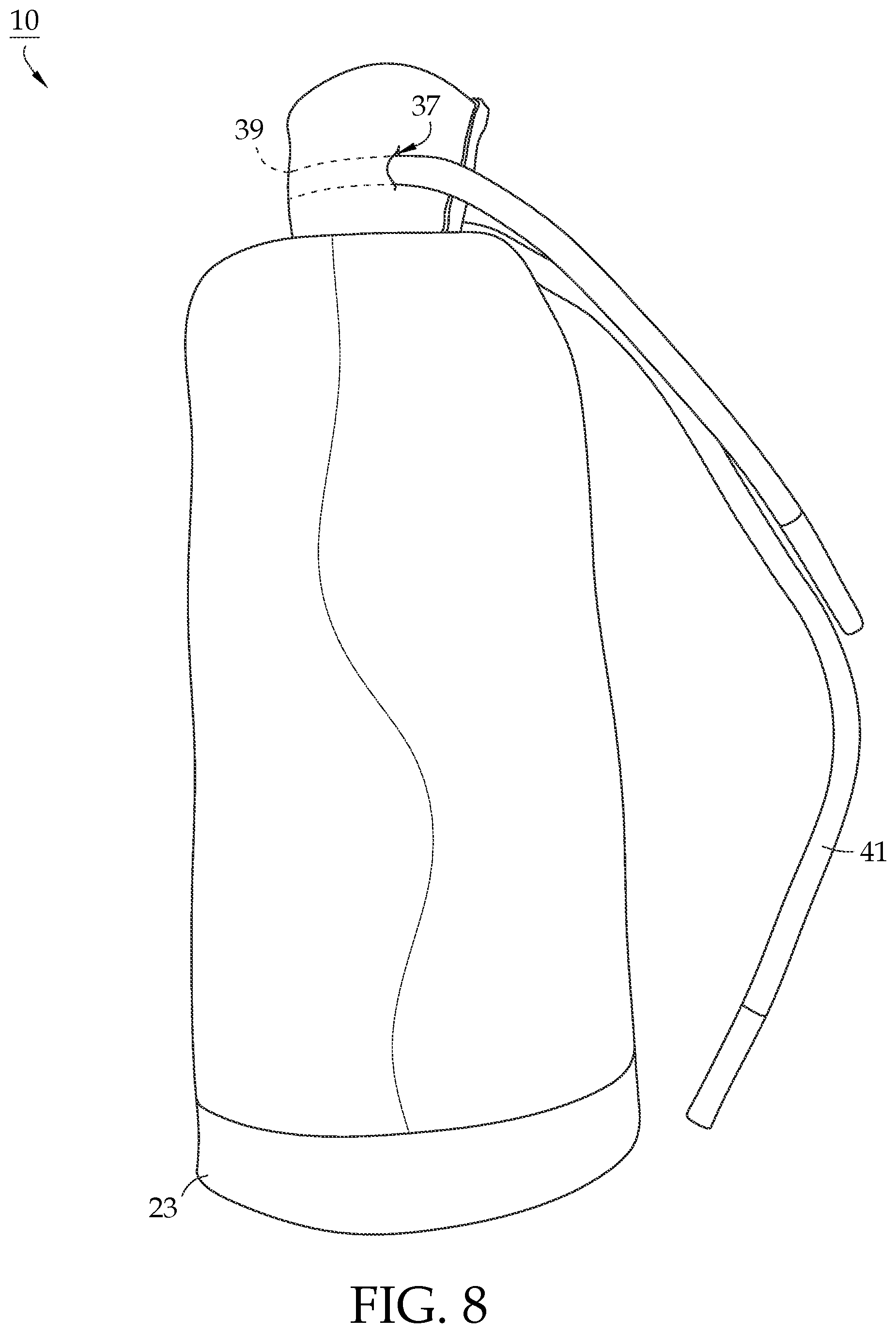 Patent US12312743 Figure 8 – Knot protector