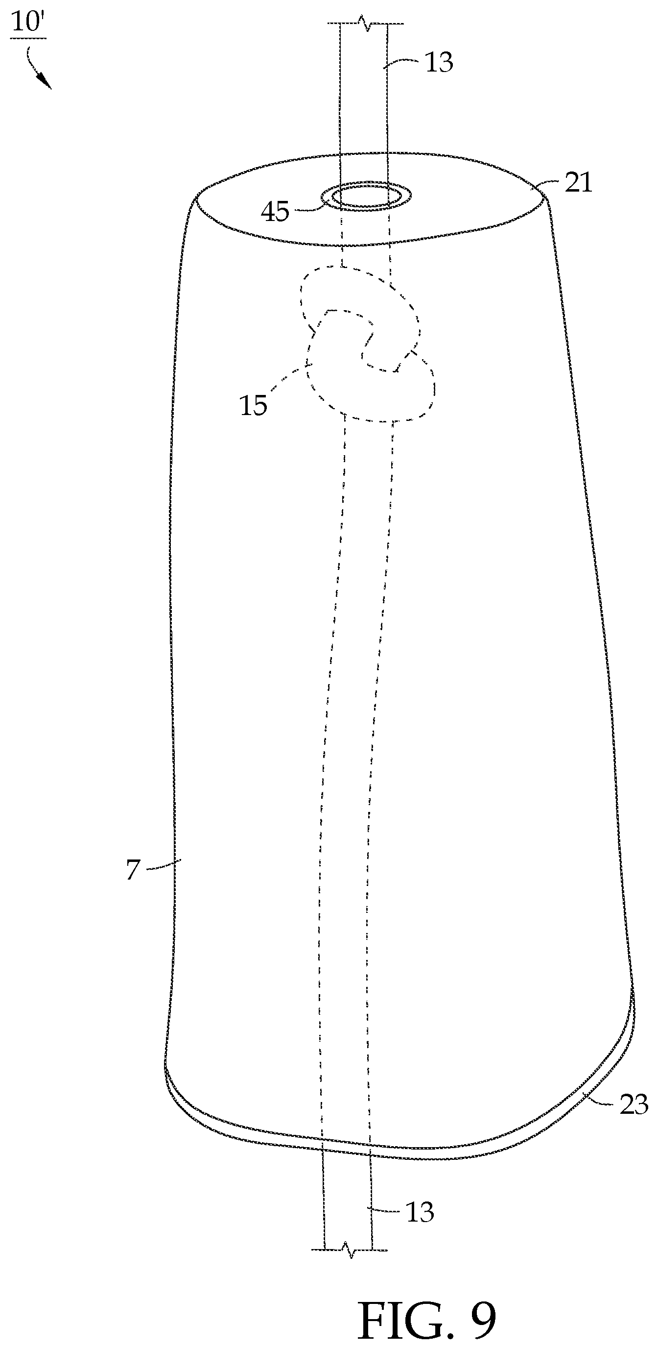Patent US12312743 Figure 9 – Knot protector