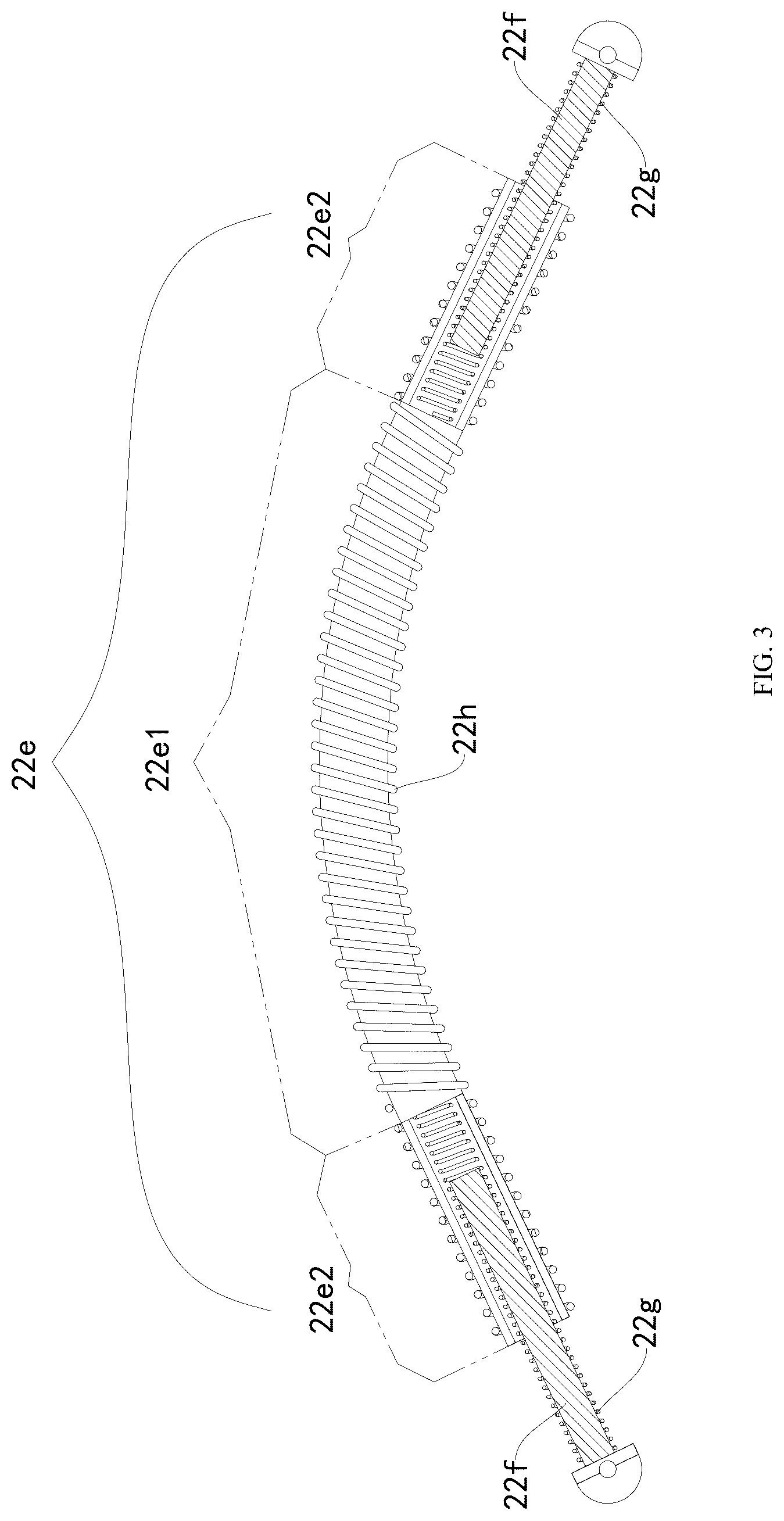 Patent US12312751 Figure 3 – Expansion device for deformation joints, pavement structure and construction method thereof