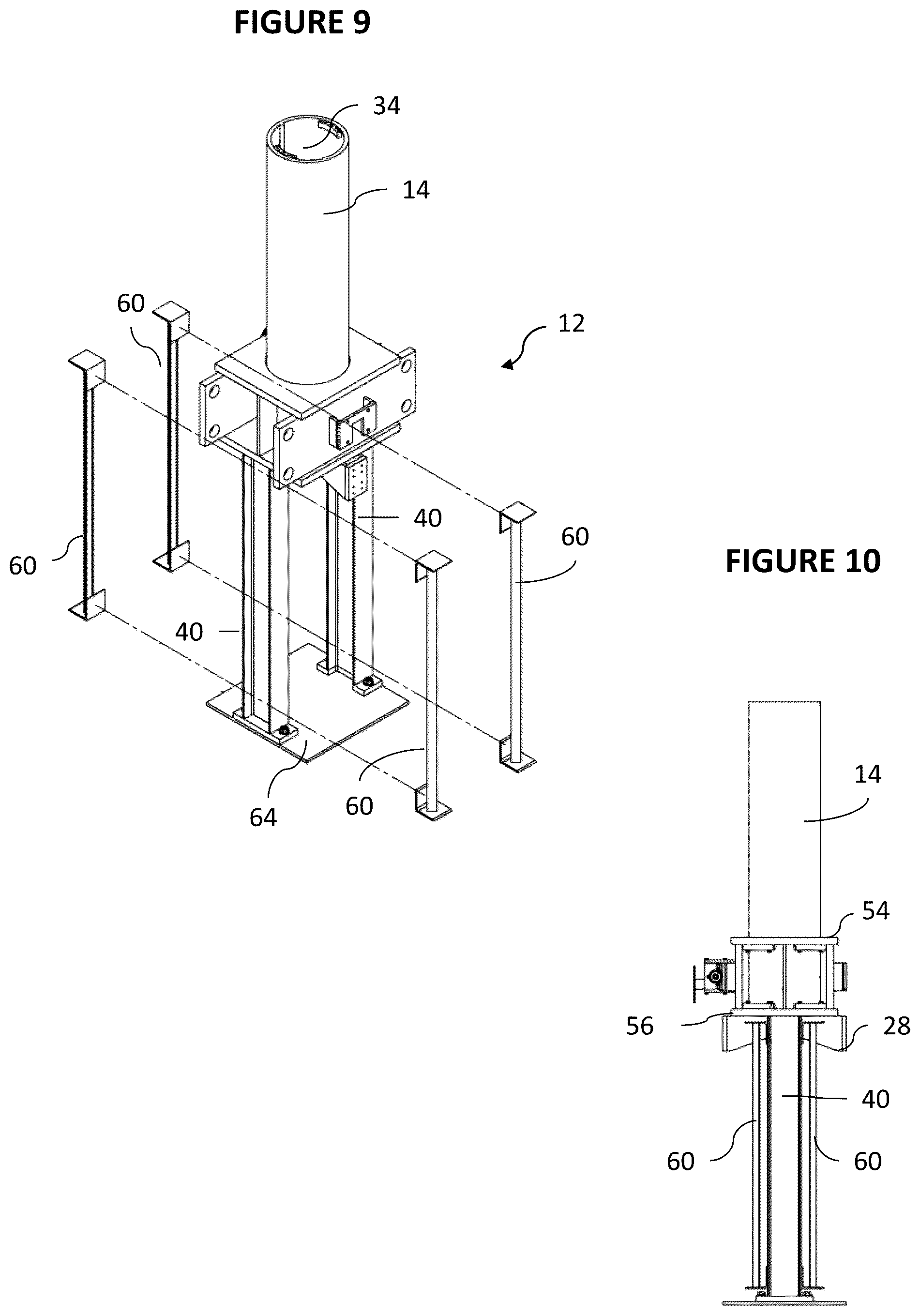 Patent US12312754 Figure 7 – Counterweight deployable vehicle barrier