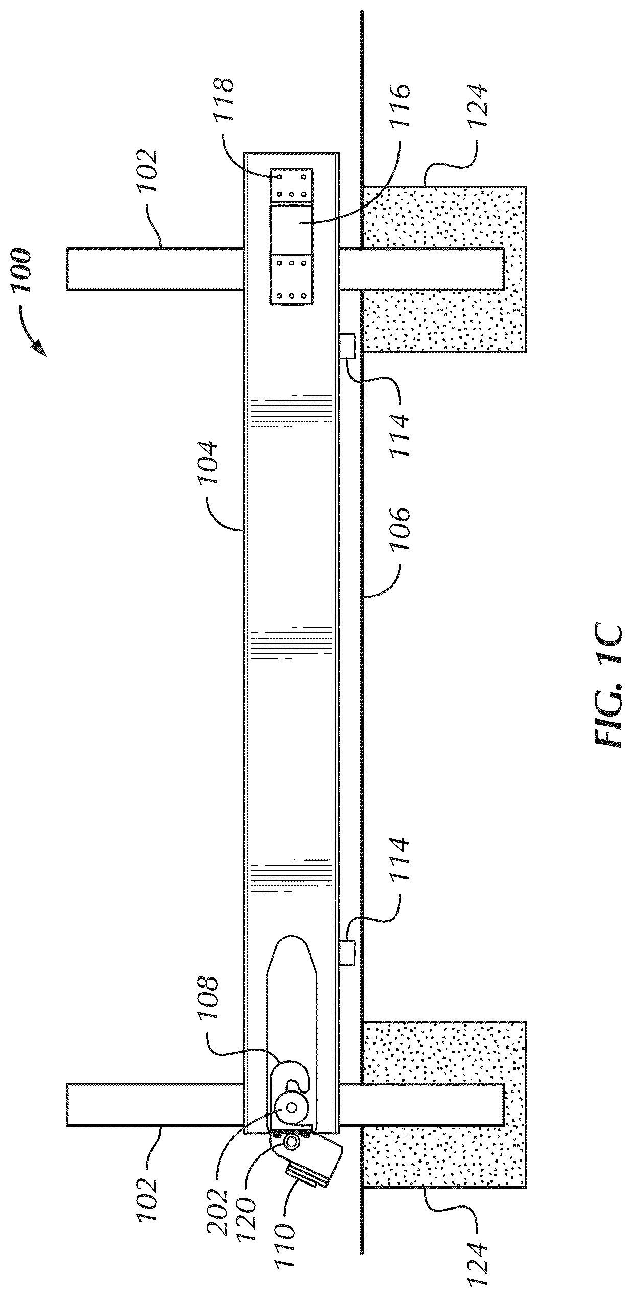 Patent US12312755 Figure 3 – High collision force resistant gate
