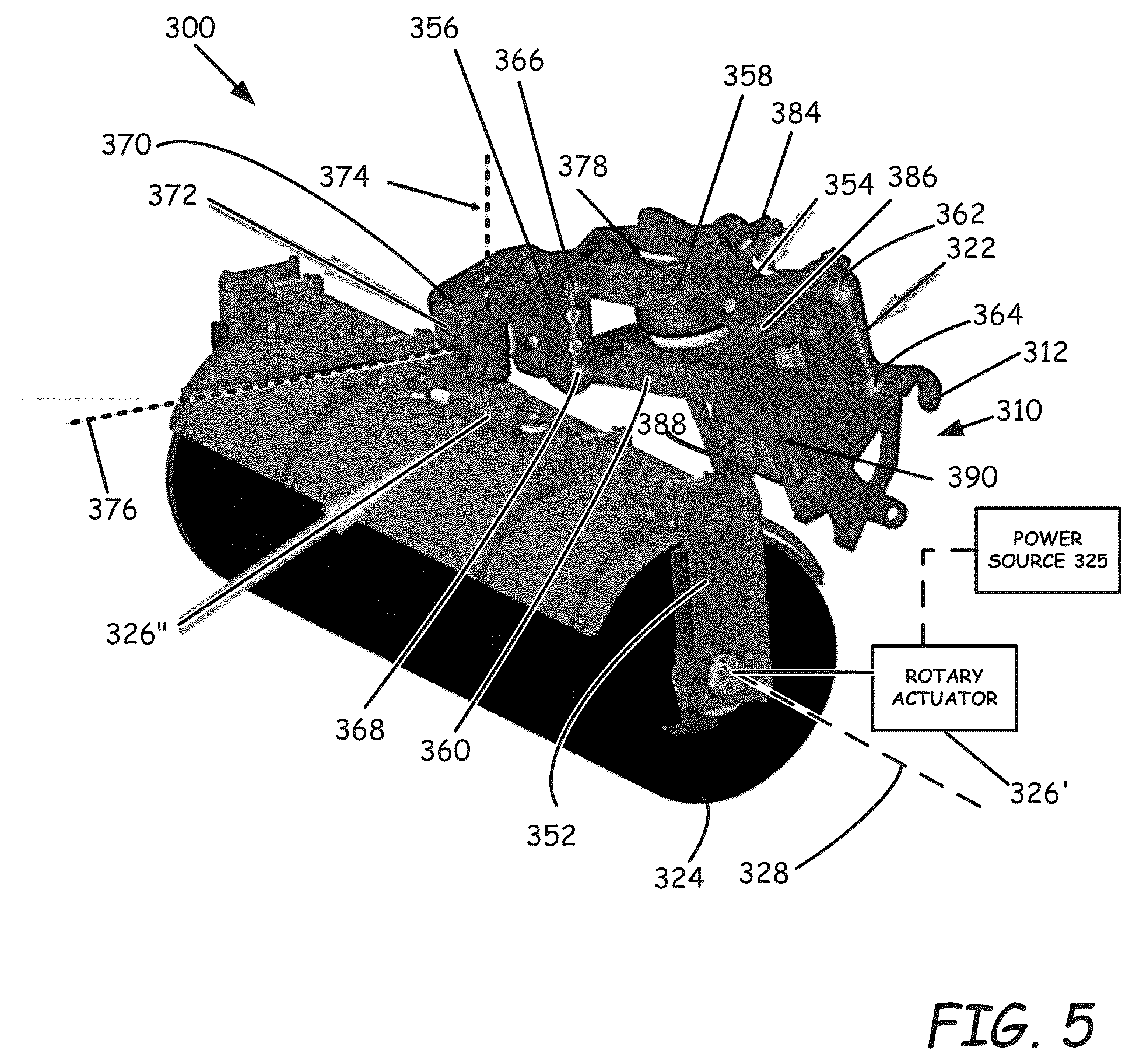 Patent US12312757 Figure 5 – Sweeper implement