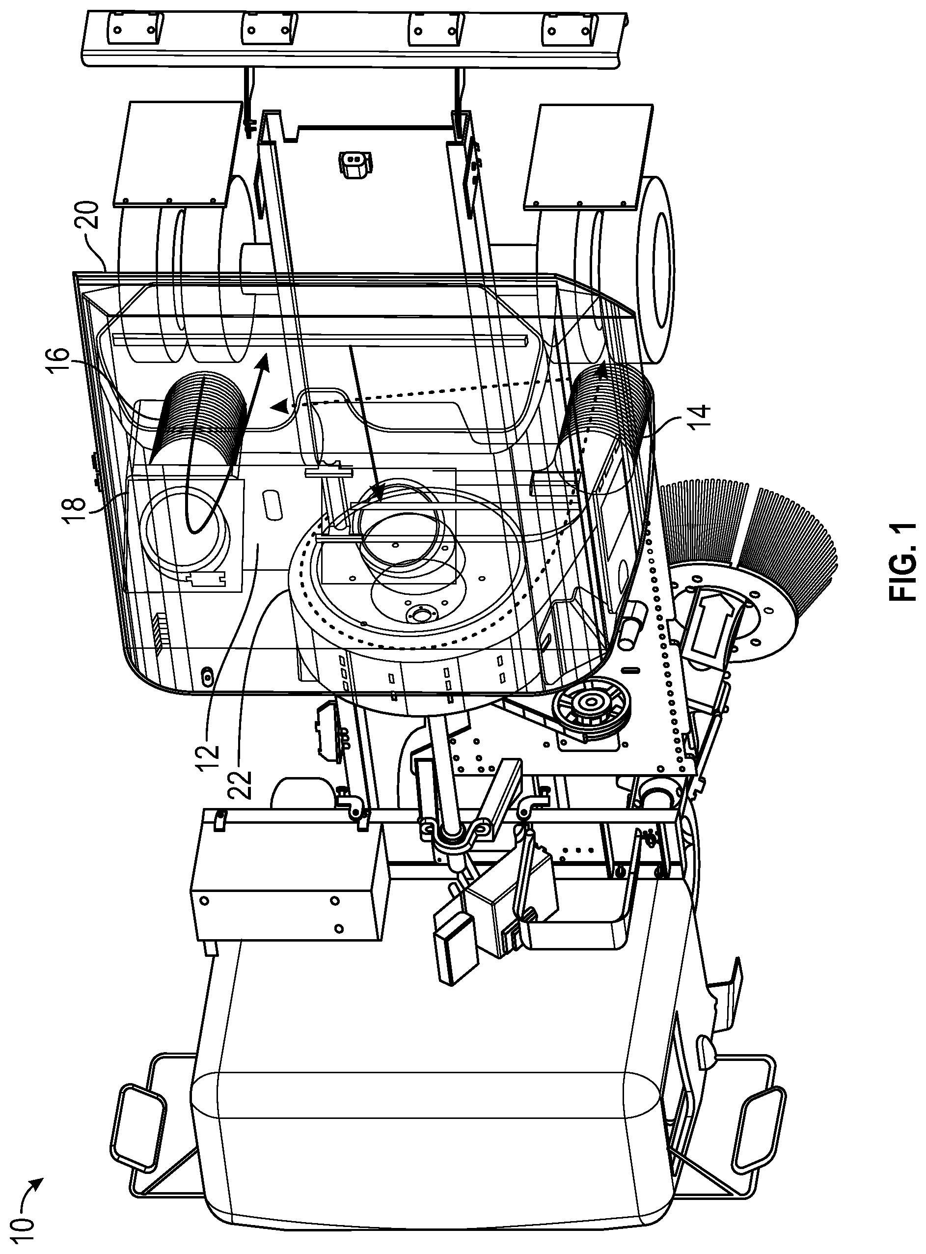 Patent US12312758 Figure 1 – Fan for regenerative air vacuum street sweeper, and method of fan manufacture and assembly