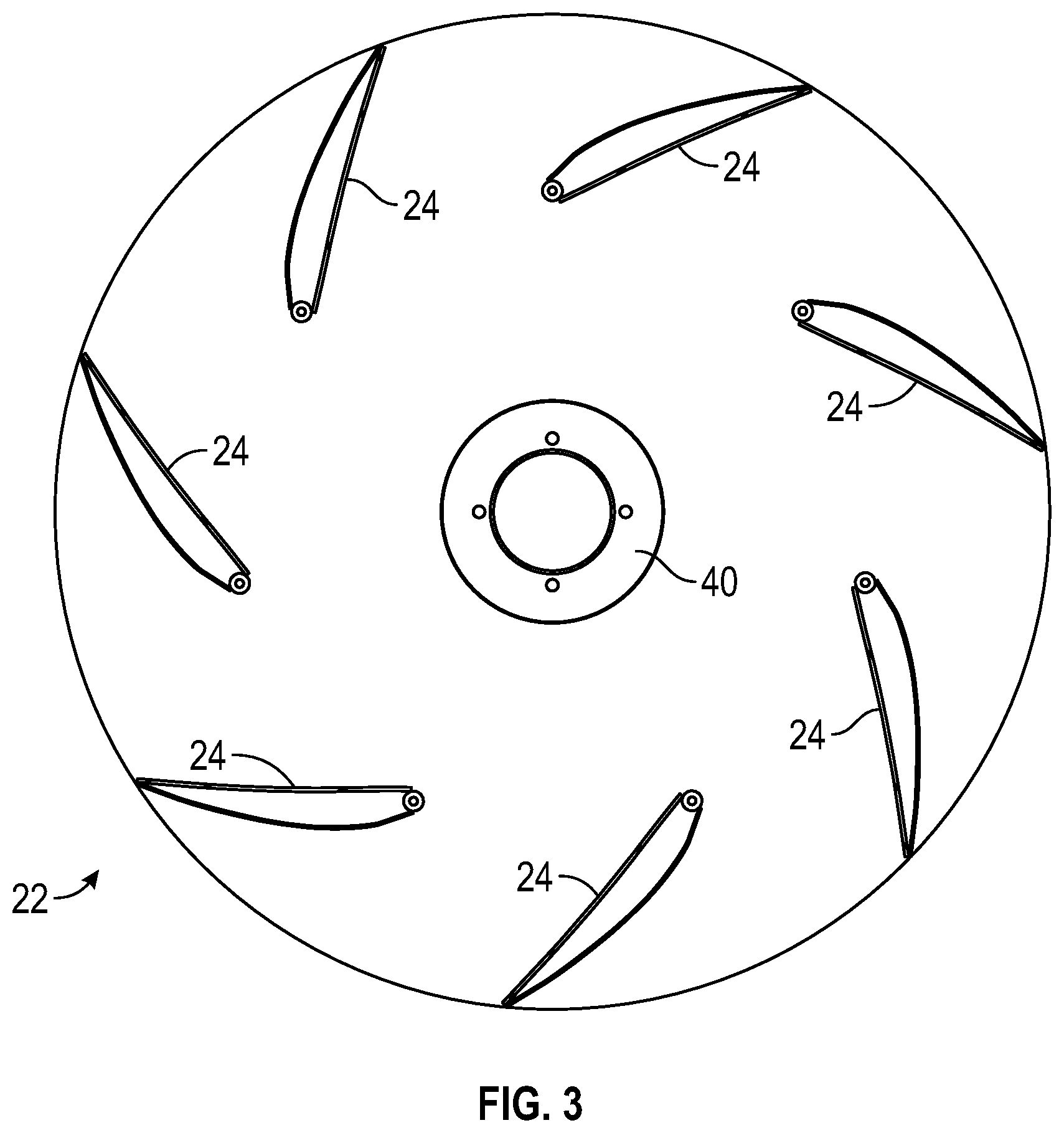Patent US12312758 Figure 3 – Fan for regenerative air vacuum street sweeper, and method of fan manufacture and assembly