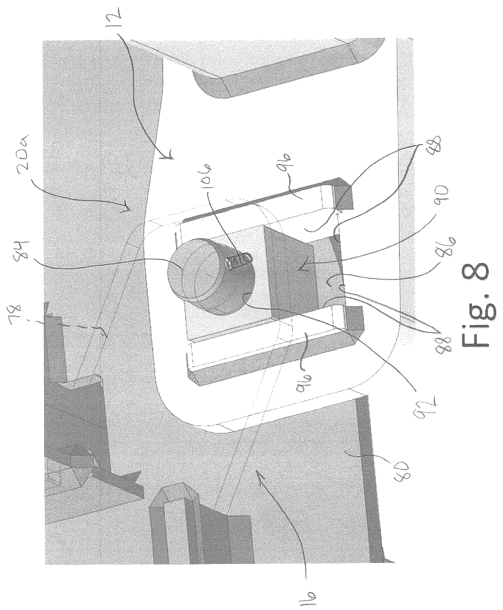 Patent US12312759 Figure 8 – Snow plow assembly with floating a-frame