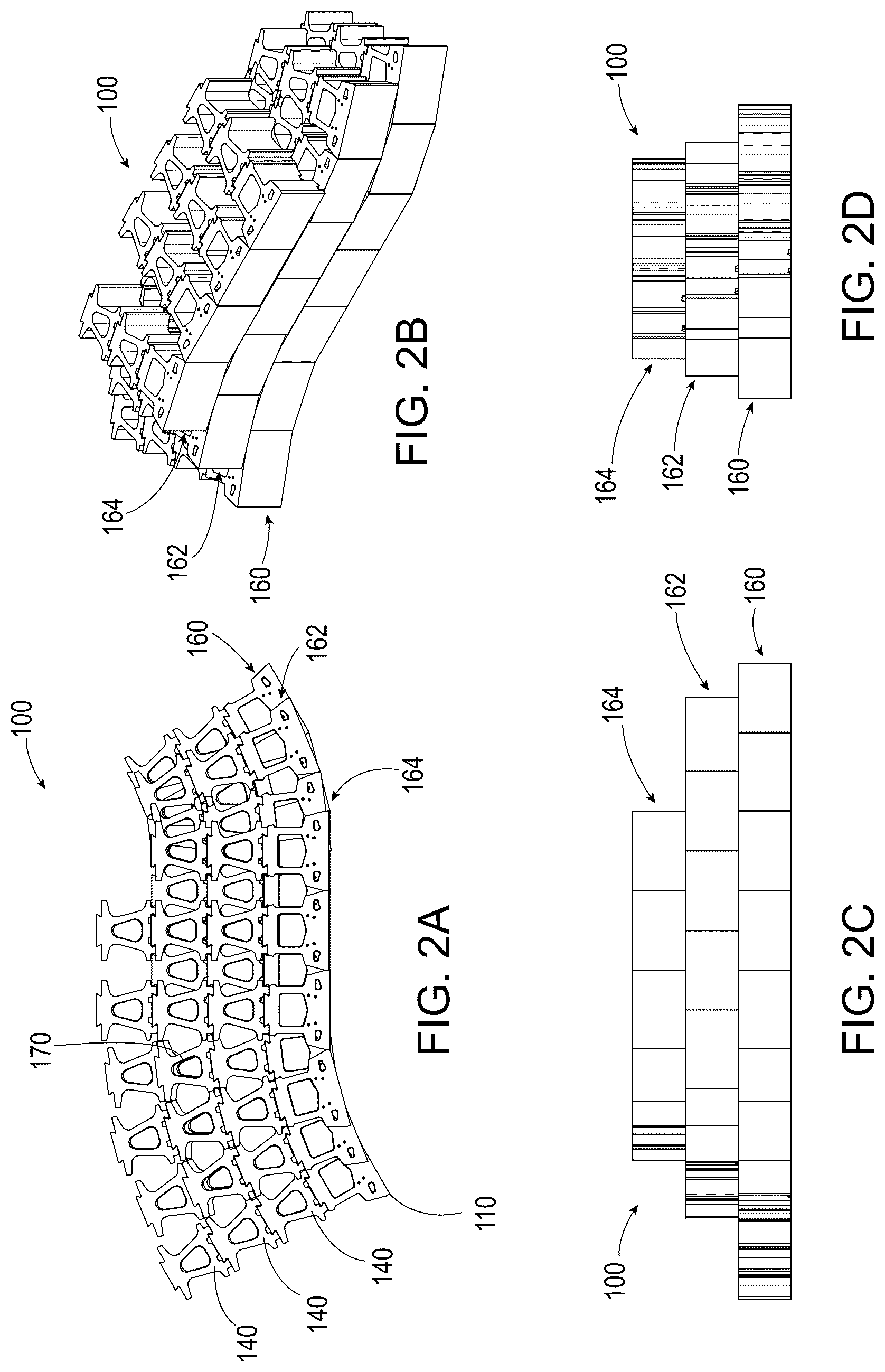 Patent US12312760 Figure 2 – Segmented wall systems having tail blocks
