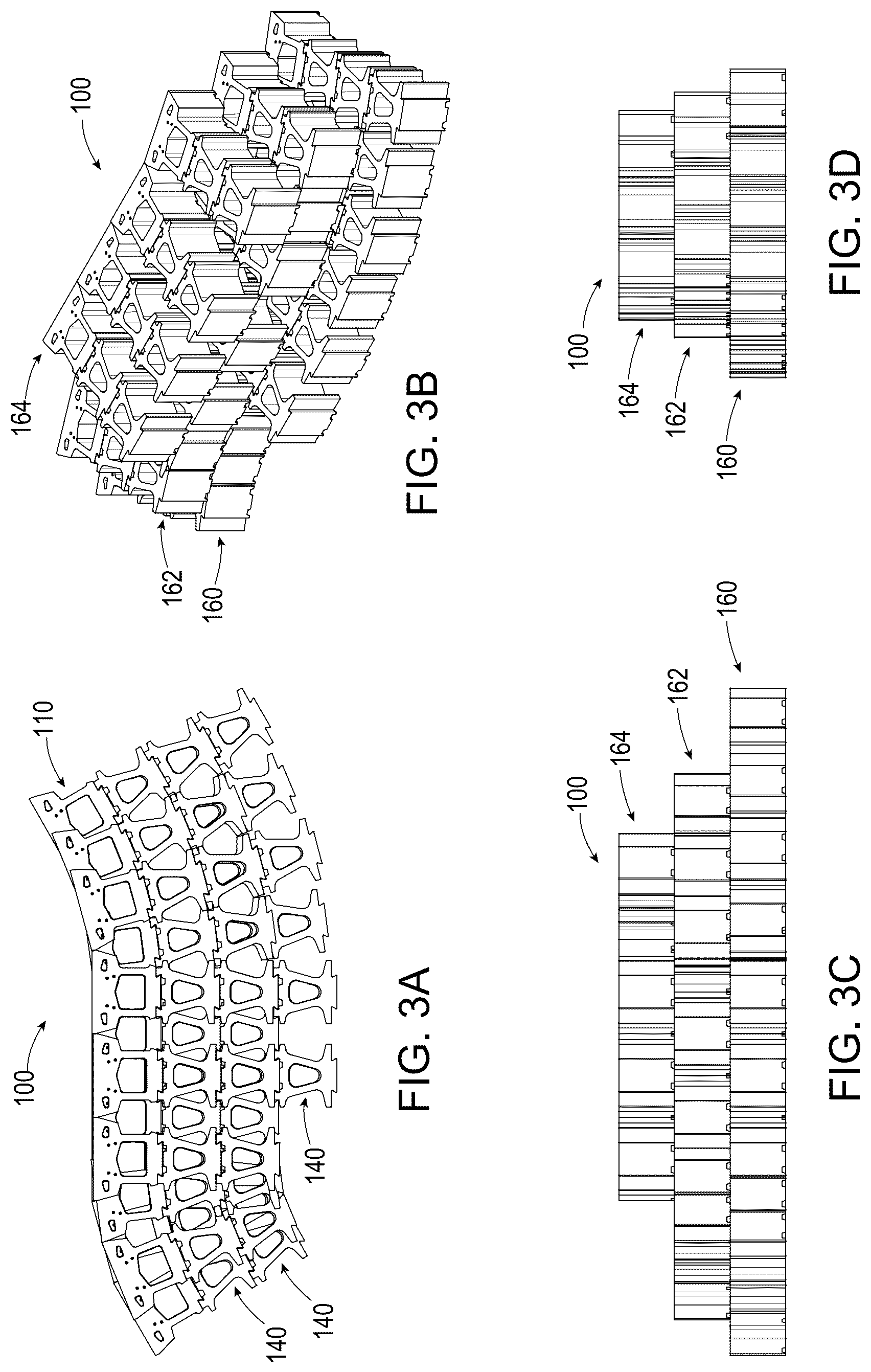 Patent US12312760 Figure 3 – Segmented wall systems having tail blocks