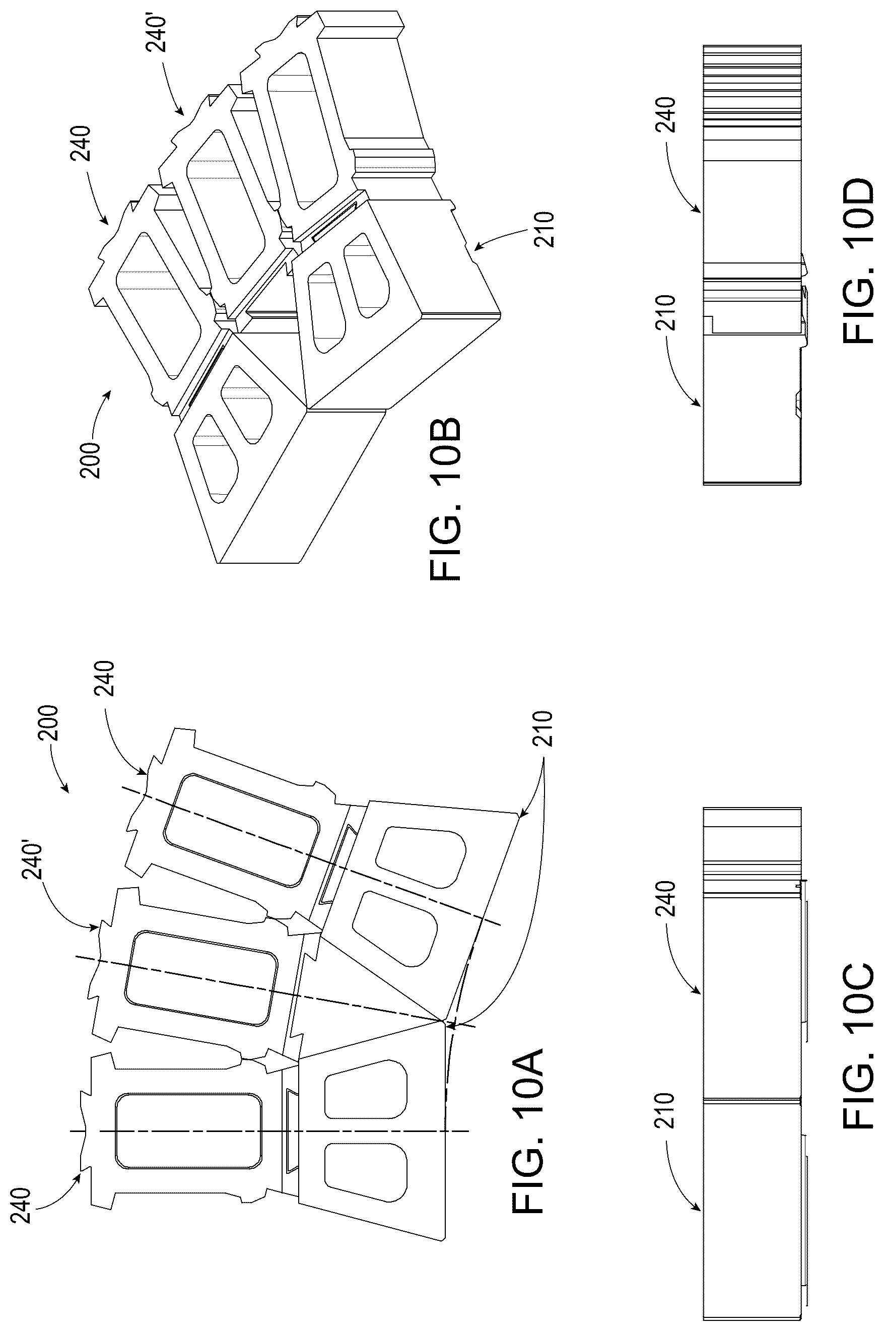 Patent US12312760 Figure 10 – Segmented wall systems having tail blocks