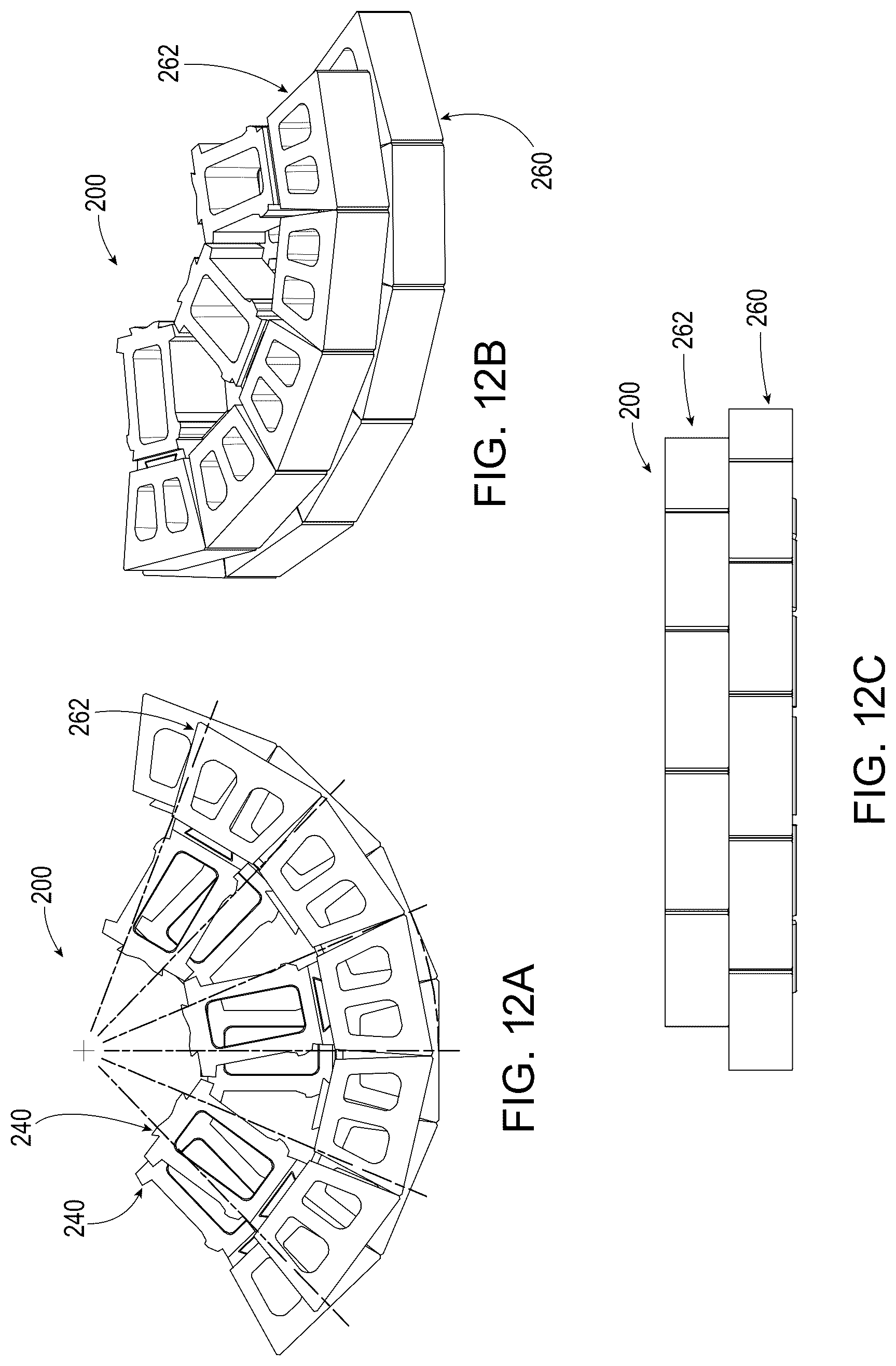 Patent US12312760 Figure 12 – Segmented wall systems having tail blocks