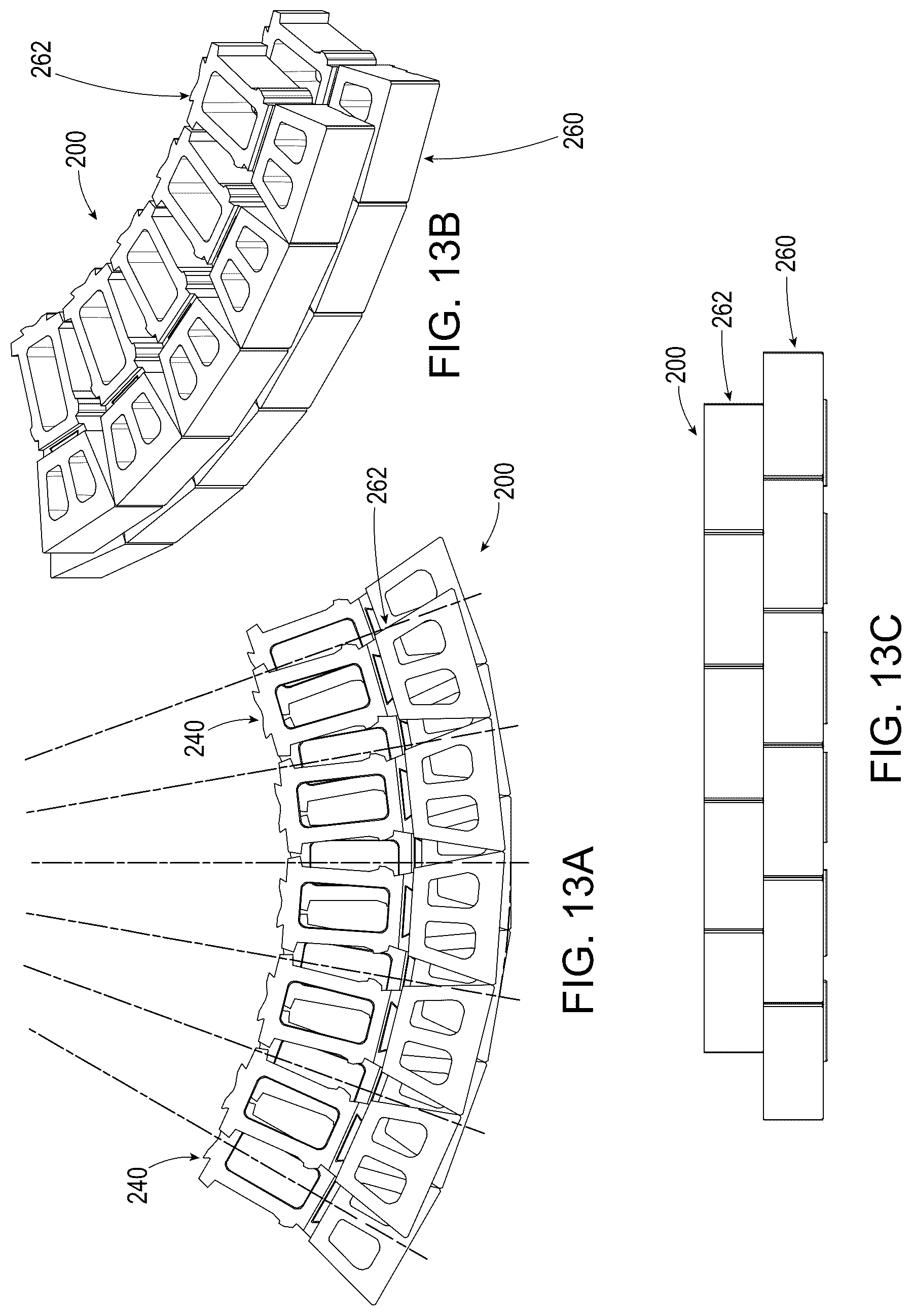 Patent US12312760 Figure 13 – Segmented wall systems having tail blocks