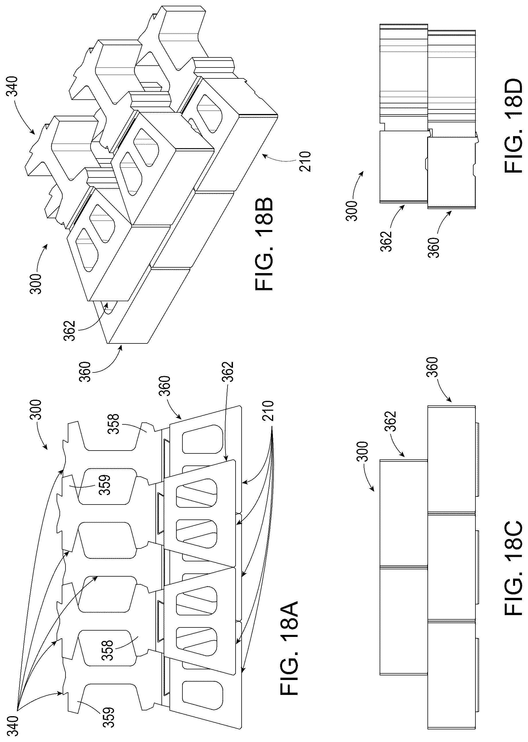 Patent US12312760 Figure 18 – Segmented wall systems having tail blocks
