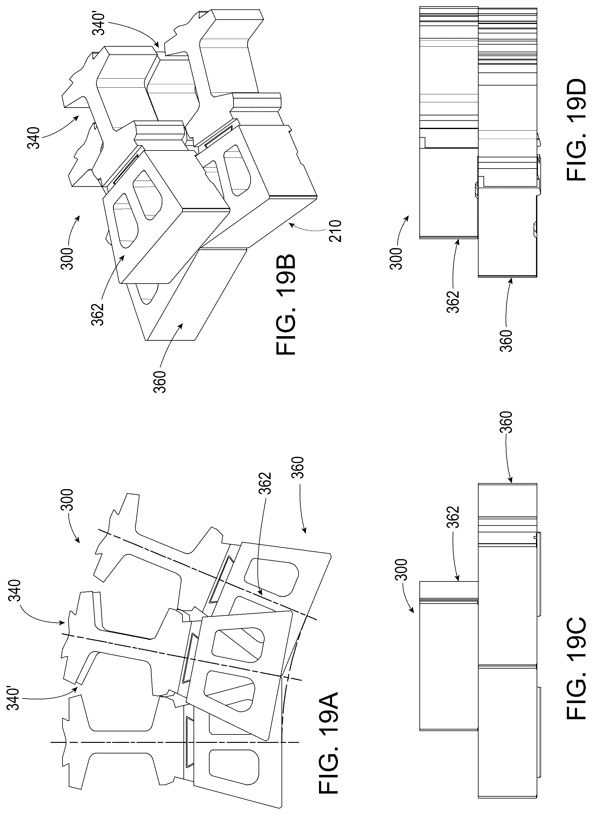 Patent US12312760 Figure 19 – Segmented wall systems having tail blocks