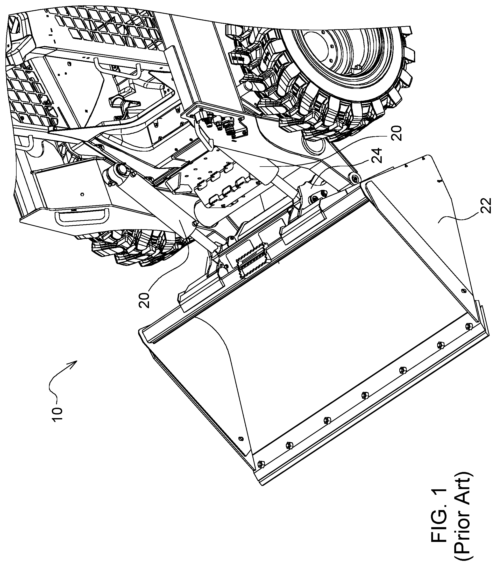 Patent US12312763 Figure 1 – Linkage assembly for construction machine