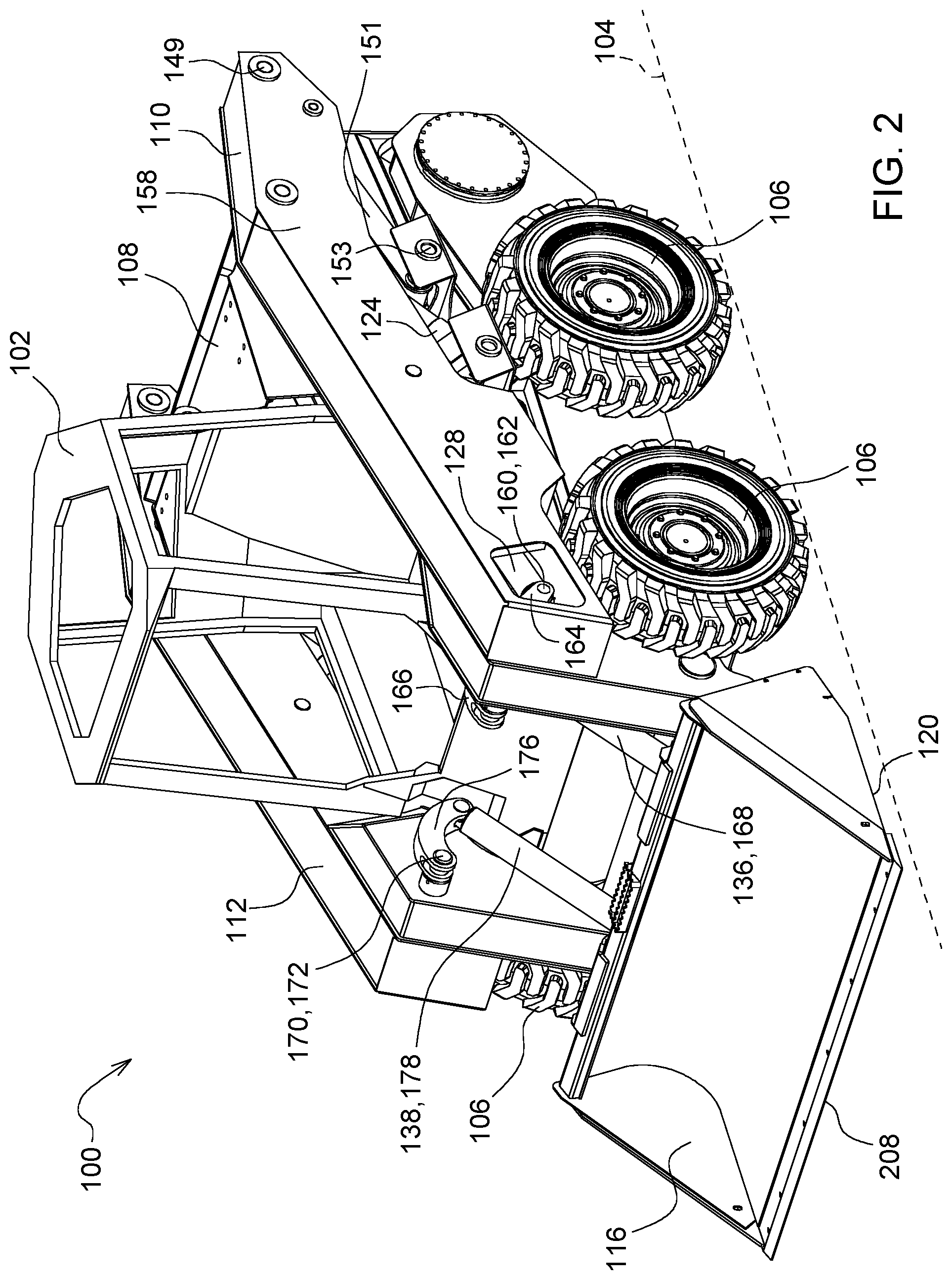 Patent US12312763 Figure 2 – Linkage assembly for construction machine