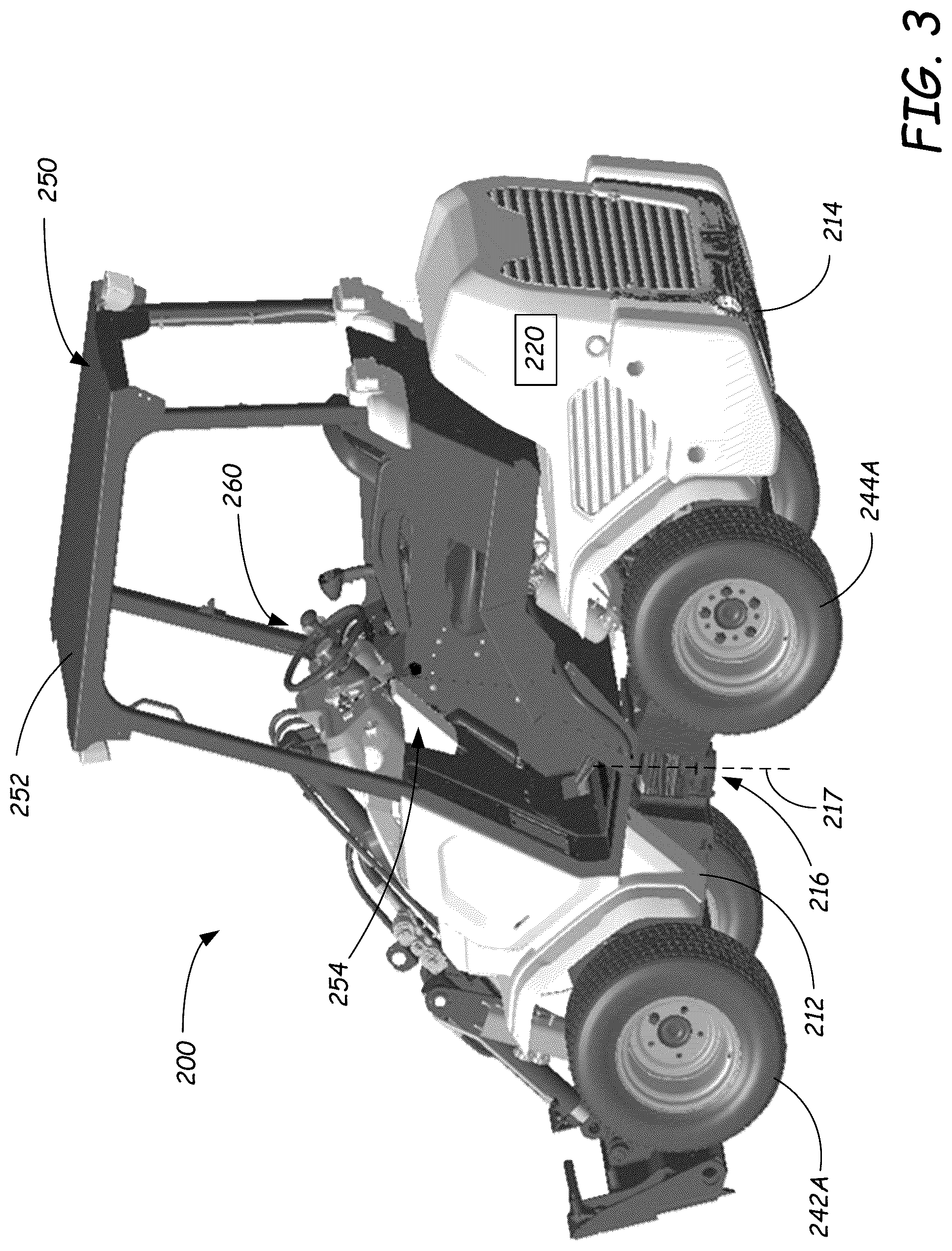 Patent US12312764 Figure 3 – Self-leveling lift arm assembly for power machines