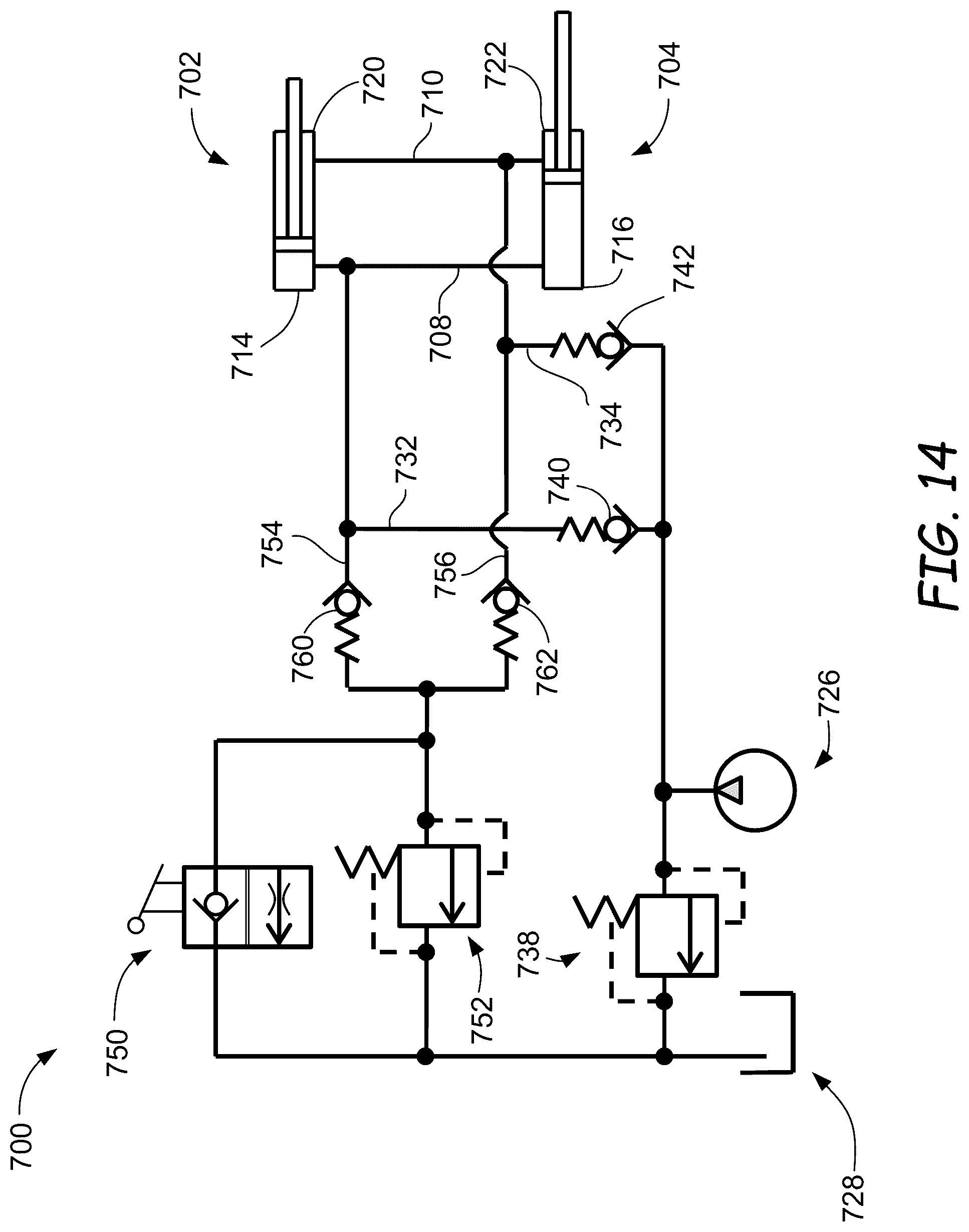 Patent US12312764 Figure 15 – Self-leveling lift arm assembly for power machines